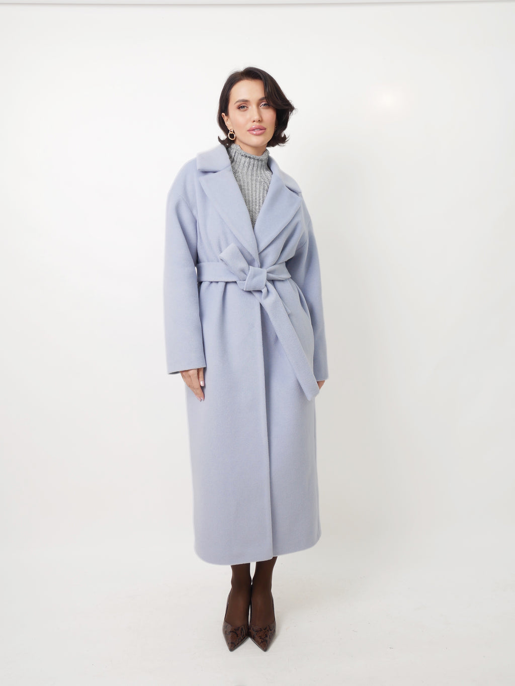 Kabát "Oversized" dusty blue