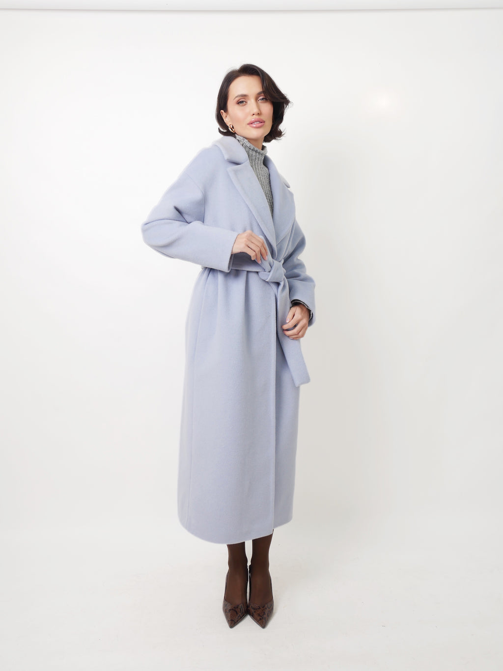 Kabát "Oversized" dusty blue