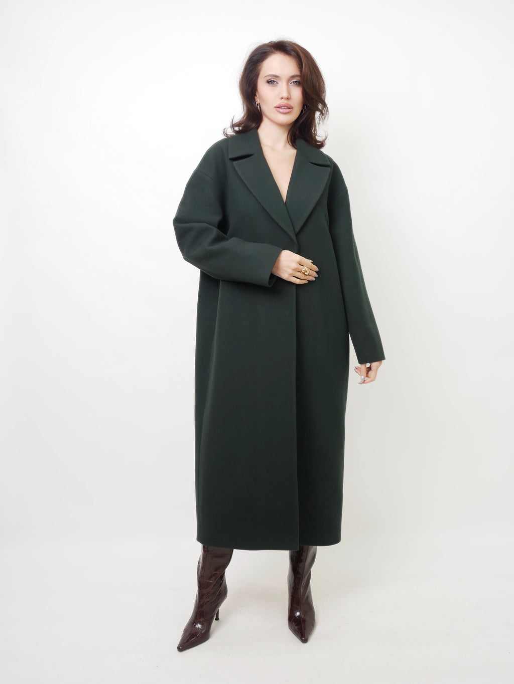 Kabát "Oversized" emerald