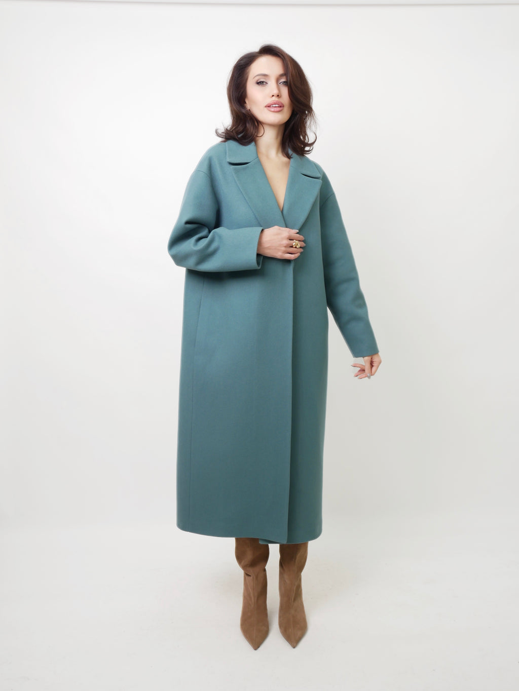 Kabát "Oversized" cyan