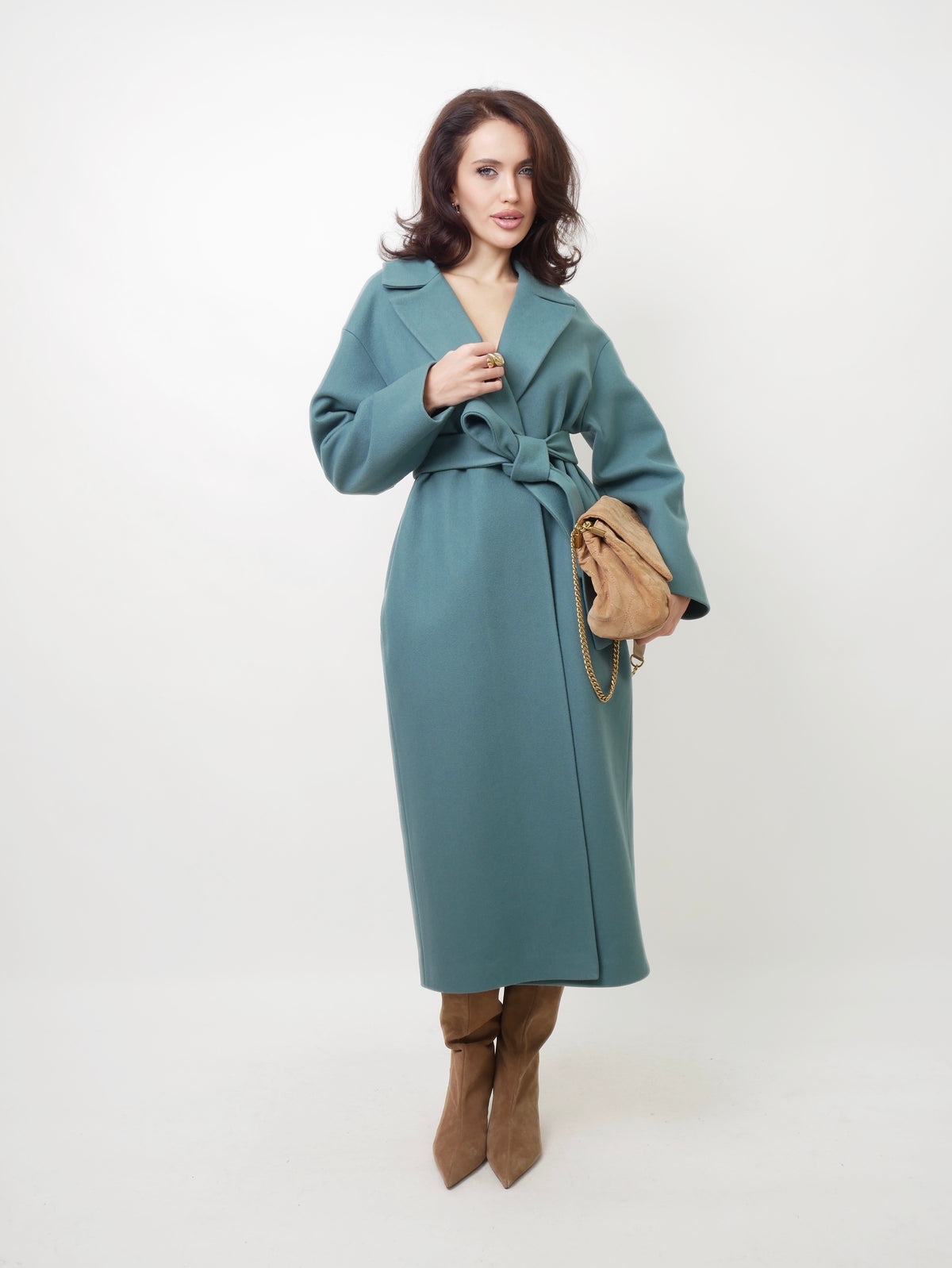 Kabát "Oversized" cyan