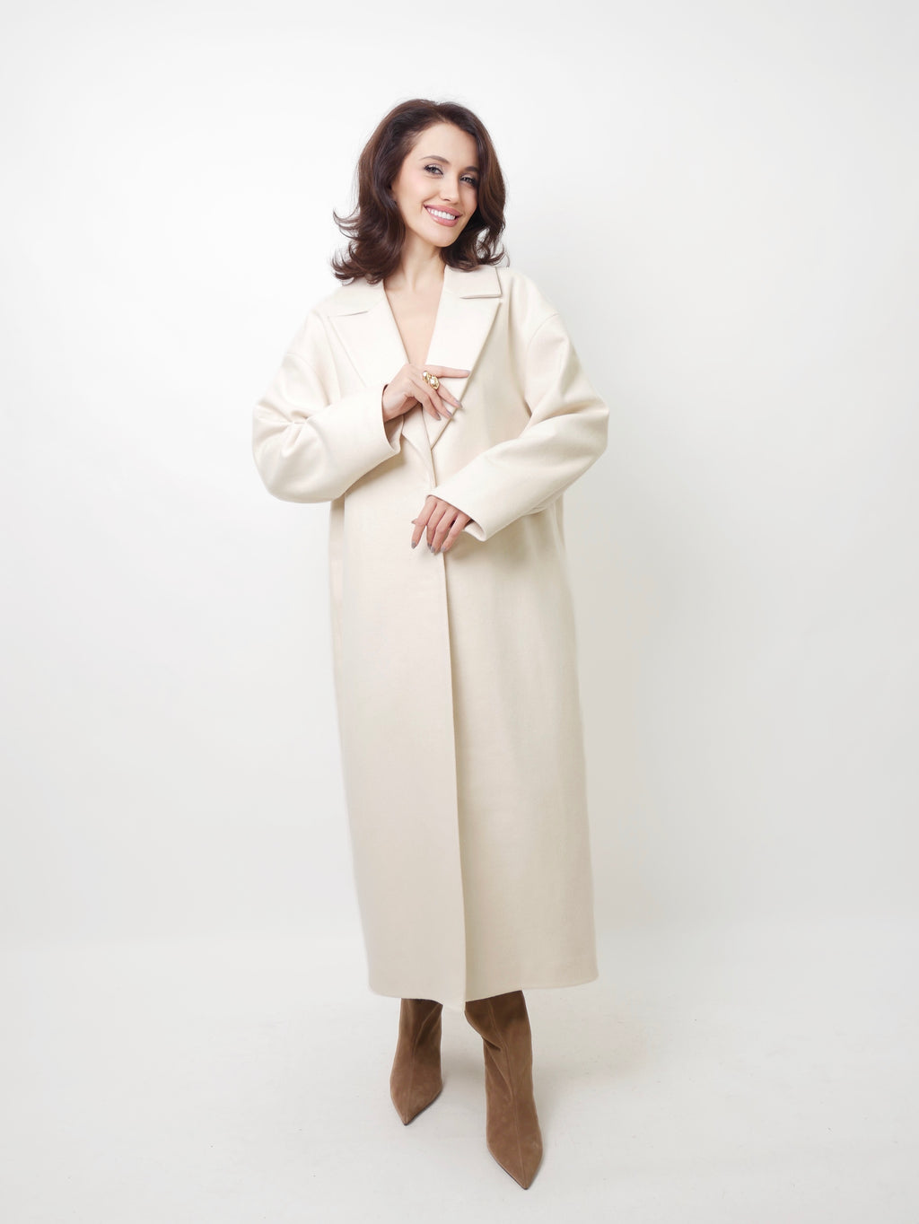 Kabát "Oversized" ivory