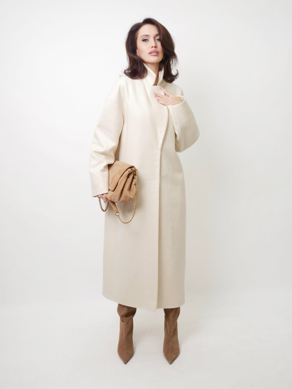 Kabát "Oversized" ivory