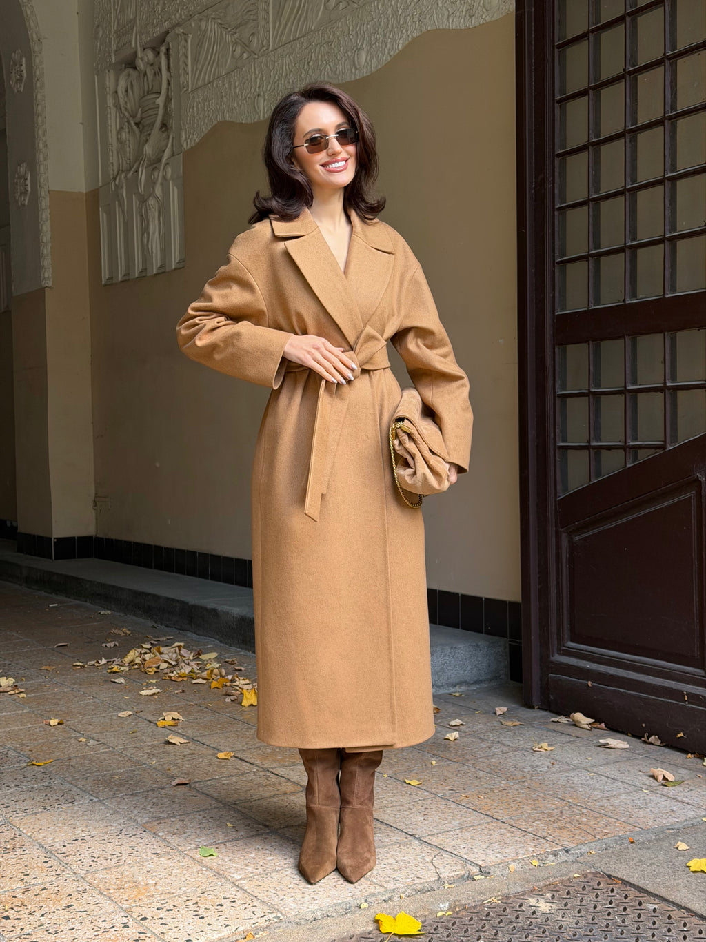 Kabát "Oversized" camel
