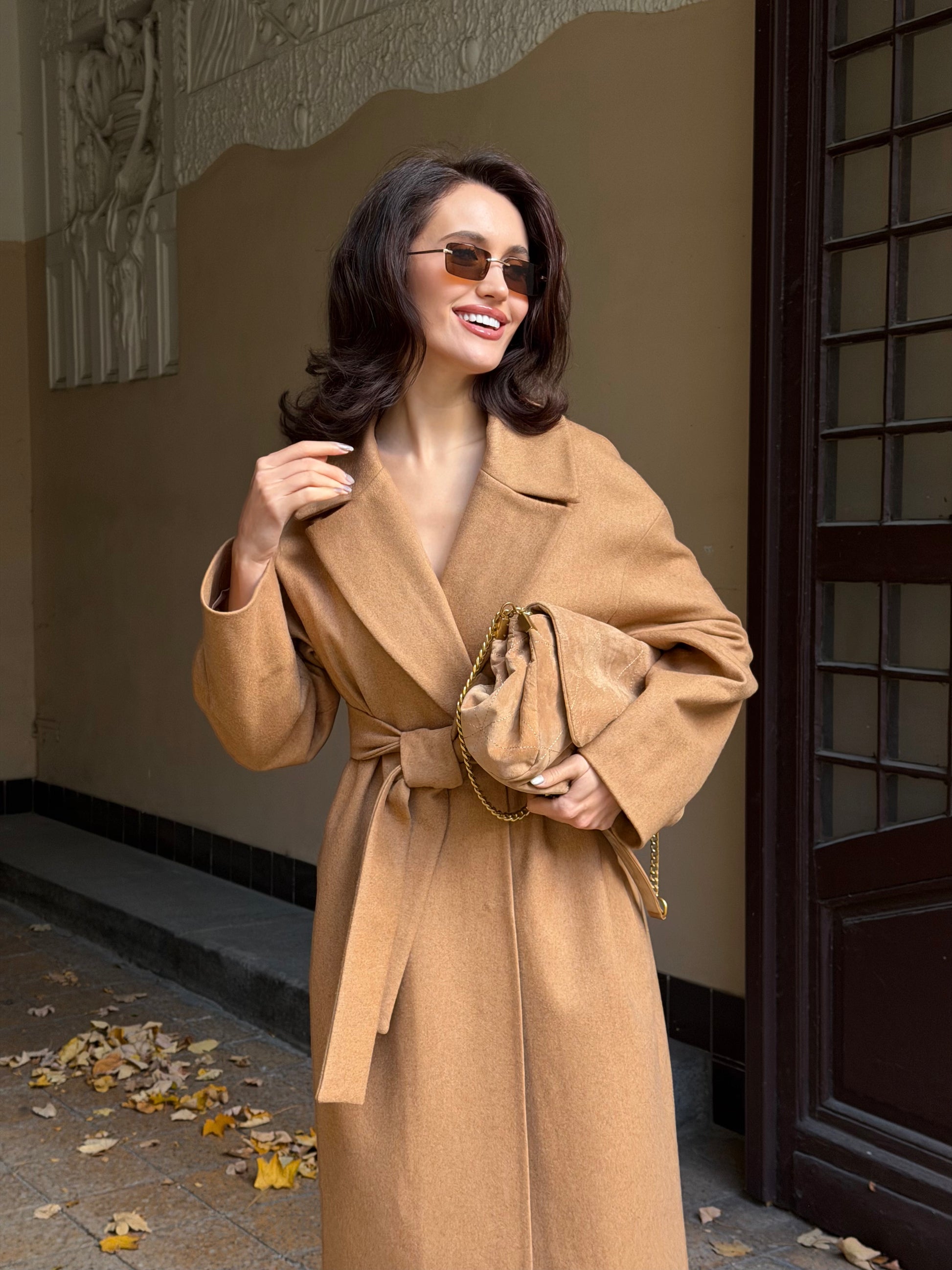 Kabát "Oversized" camel