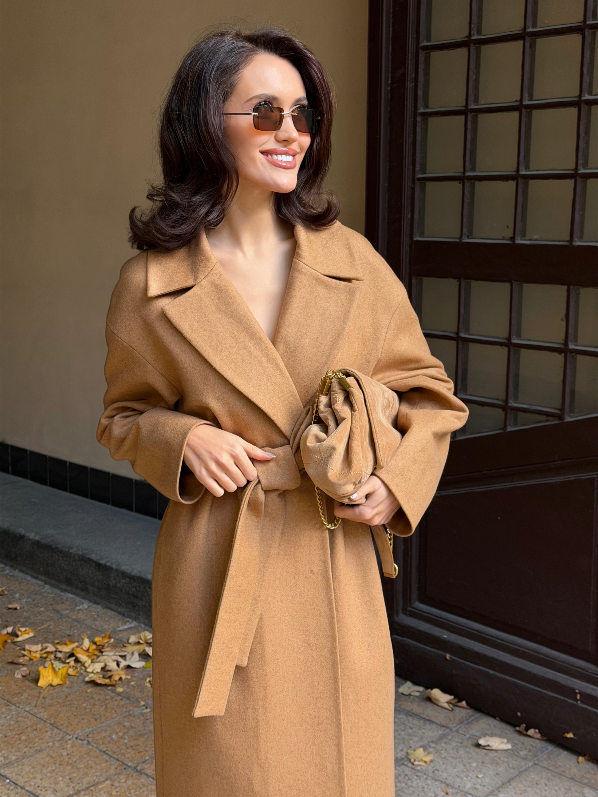 Kabát "Oversized" camel