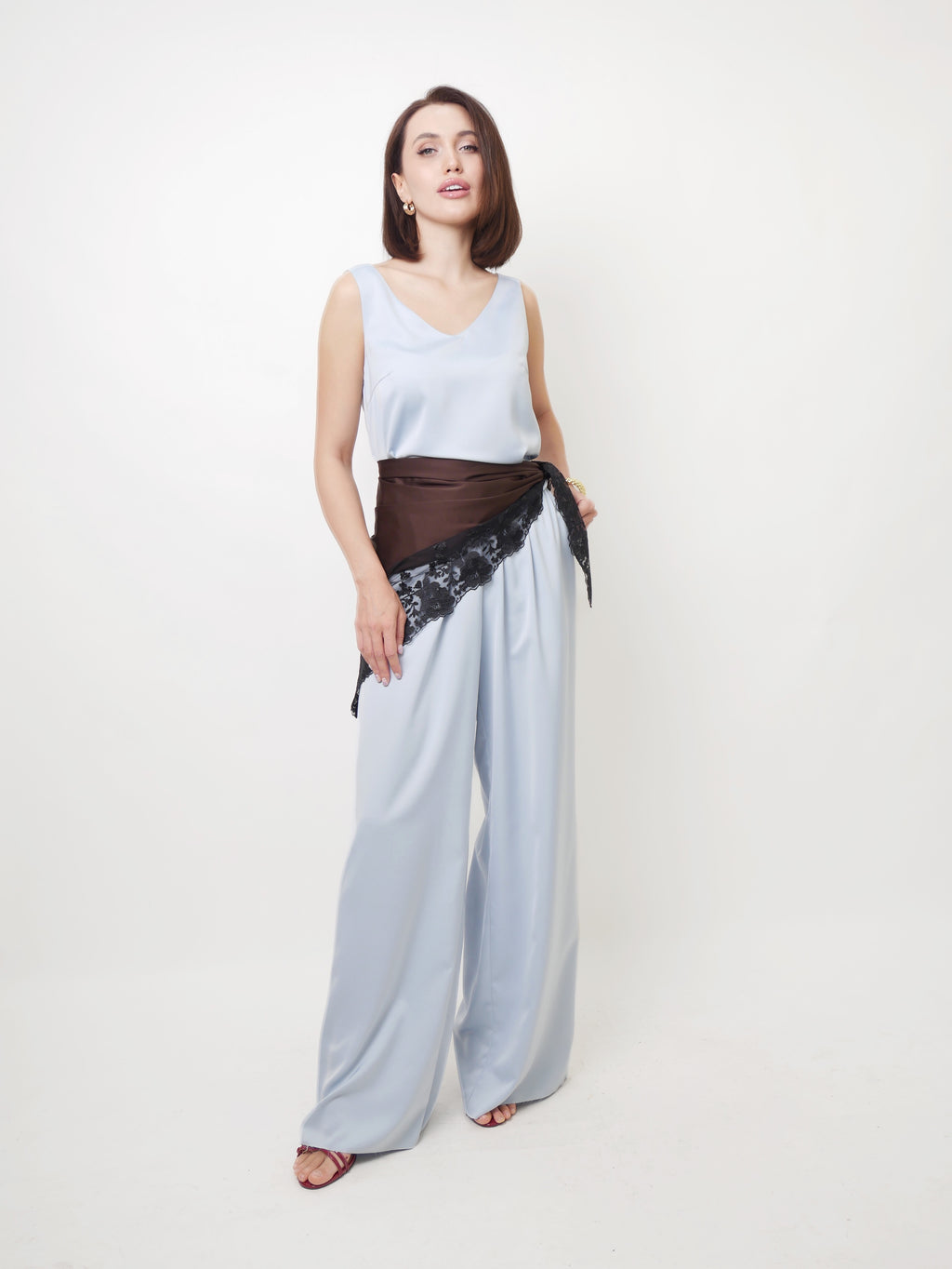 Kalhoty "Silky straight" blue