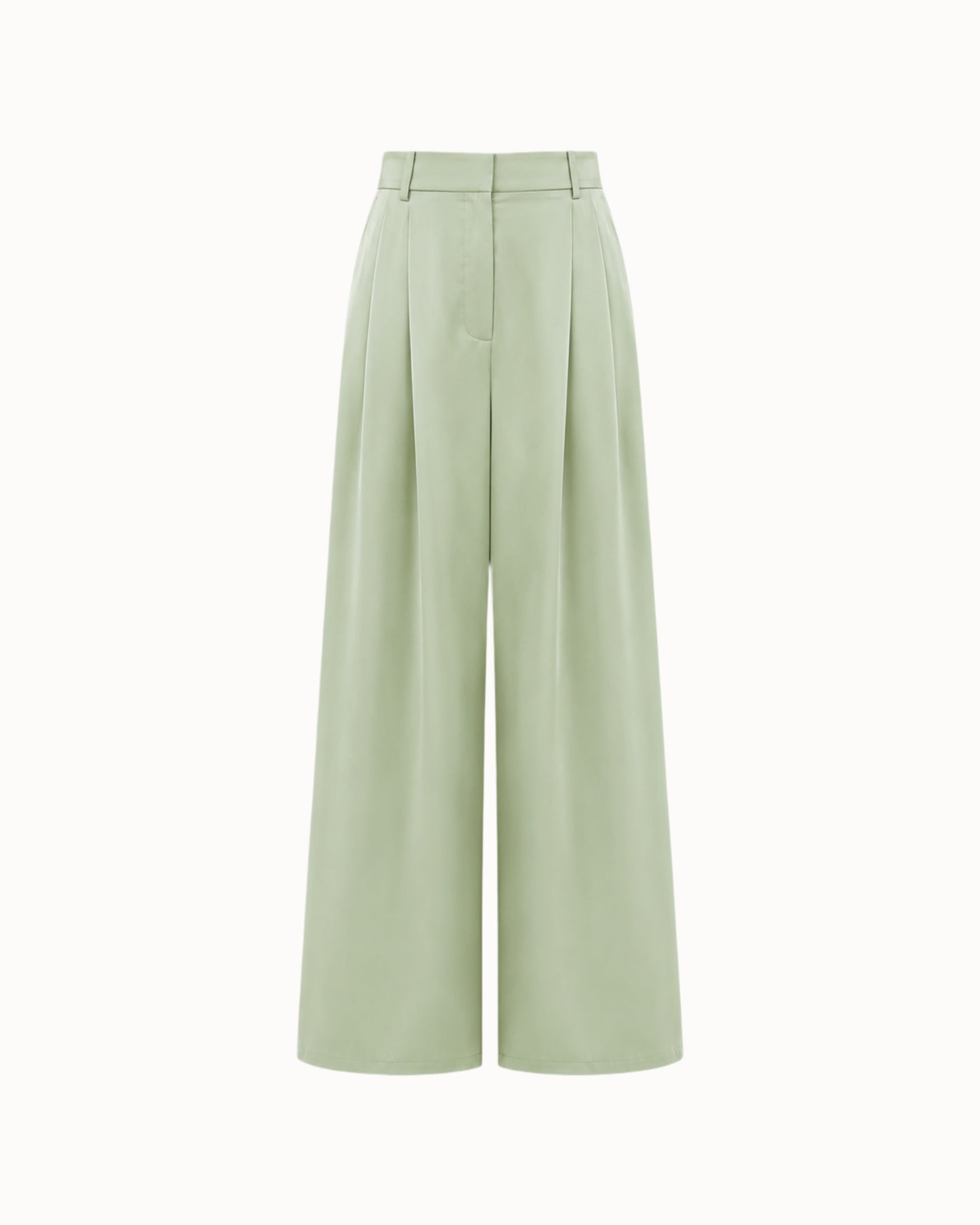 Kalhoty "Wide silk" mint