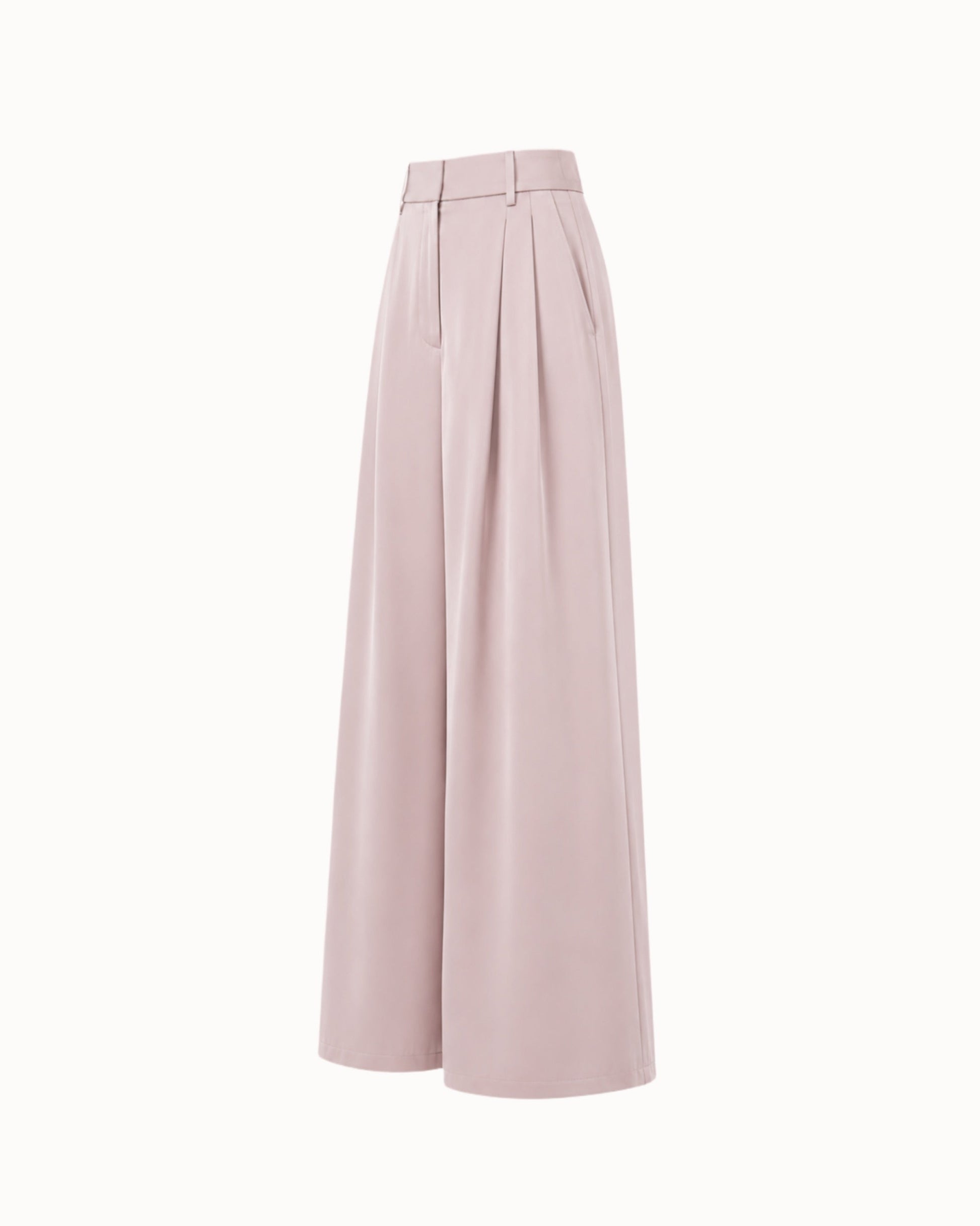 Kalhoty "Wide silk" pink