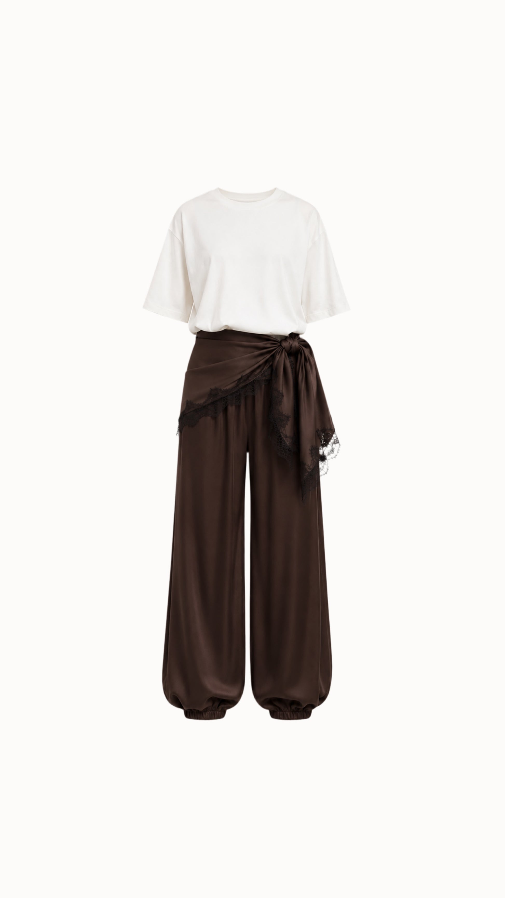 Kalhoty "Silky" dark chocolate