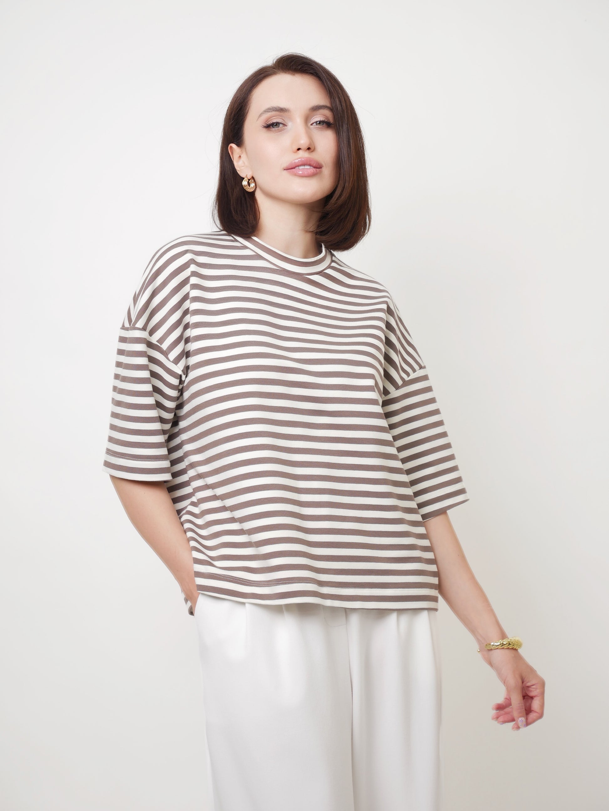 Oversized T-shirt stripe