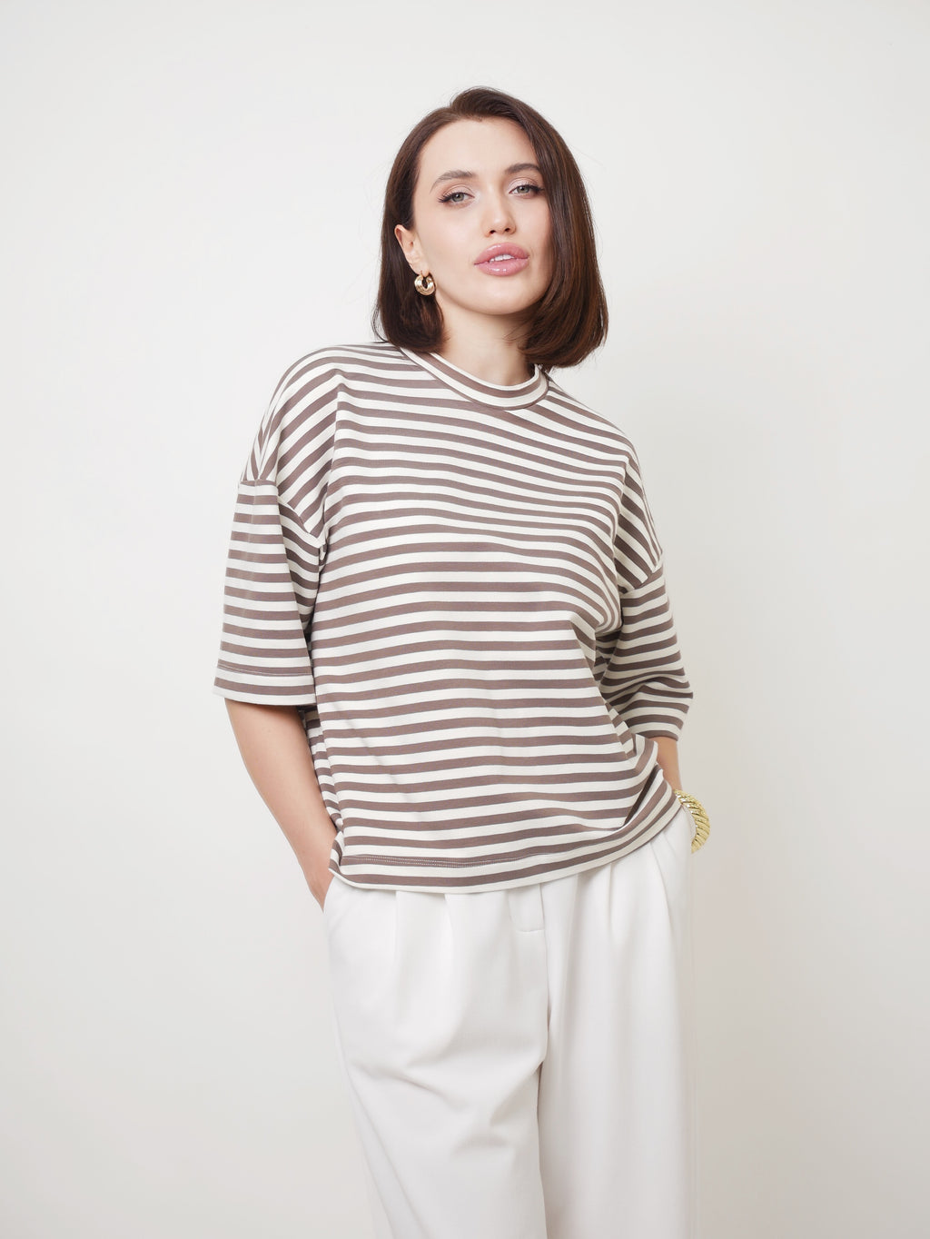Oversized T-shirt stripe