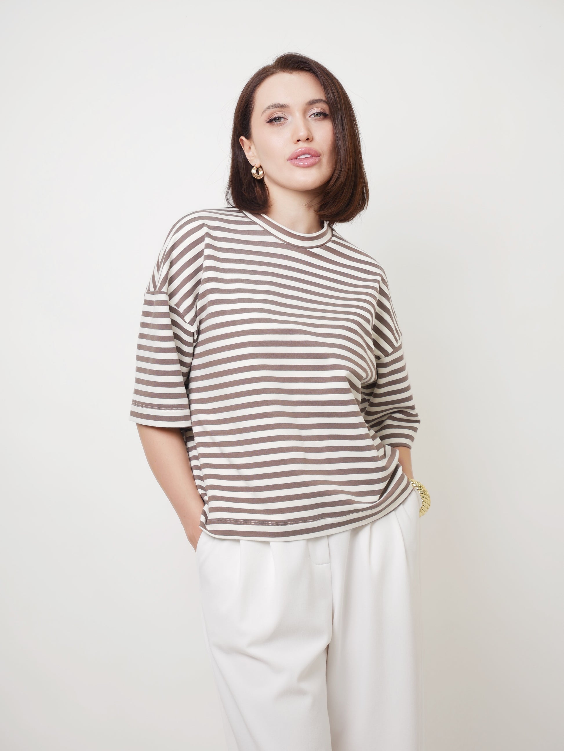 Oversized T-shirt stripe