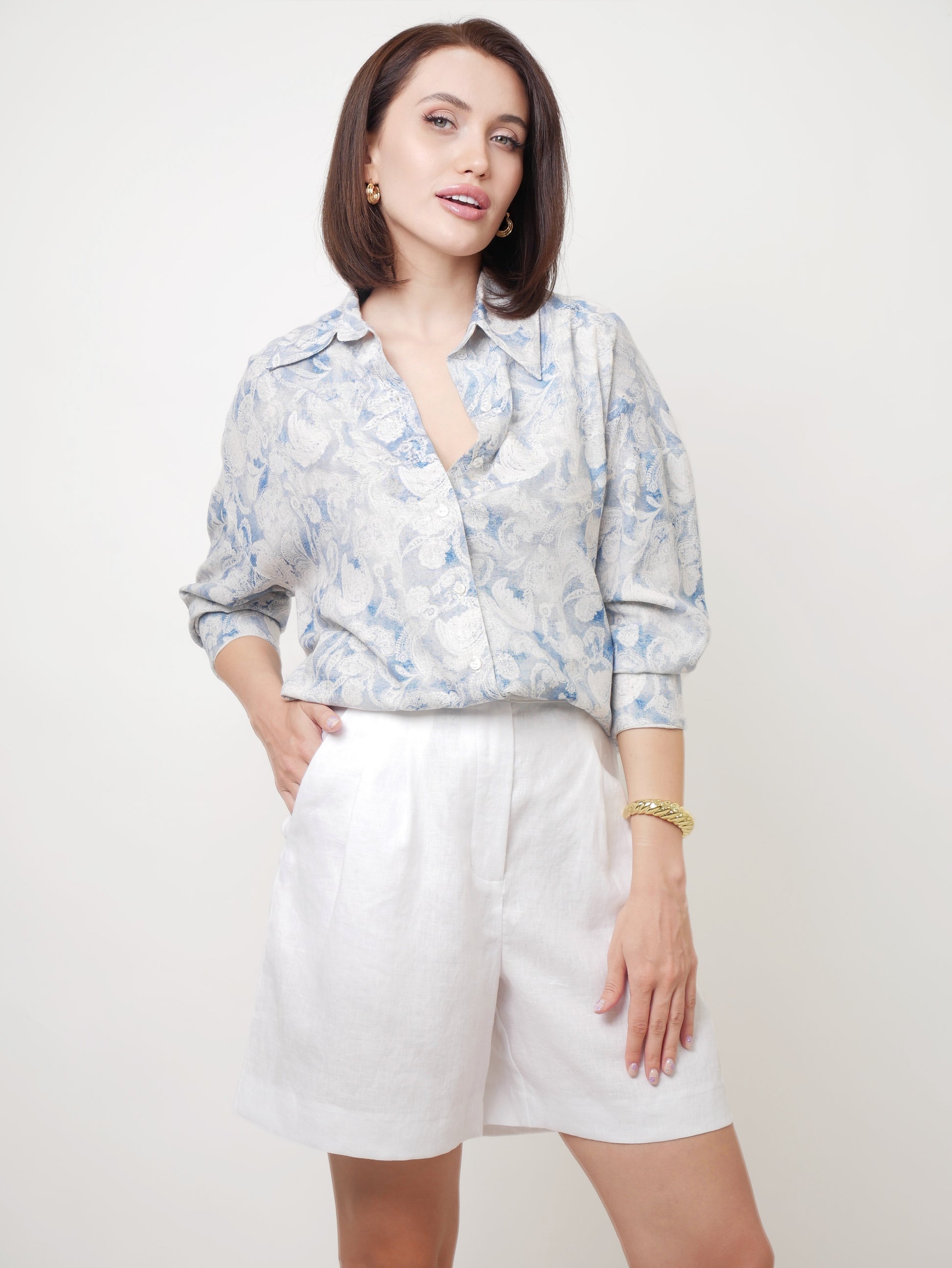 Košile oversized "Paisley"