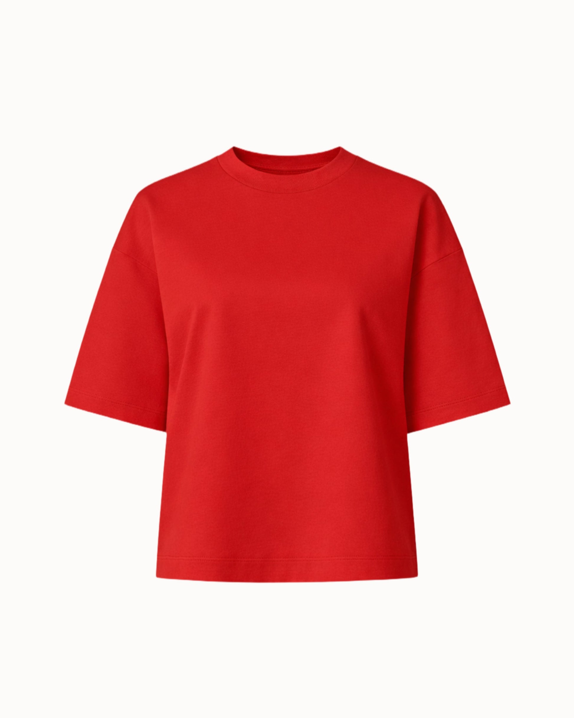 Oversized T-shirt dark red