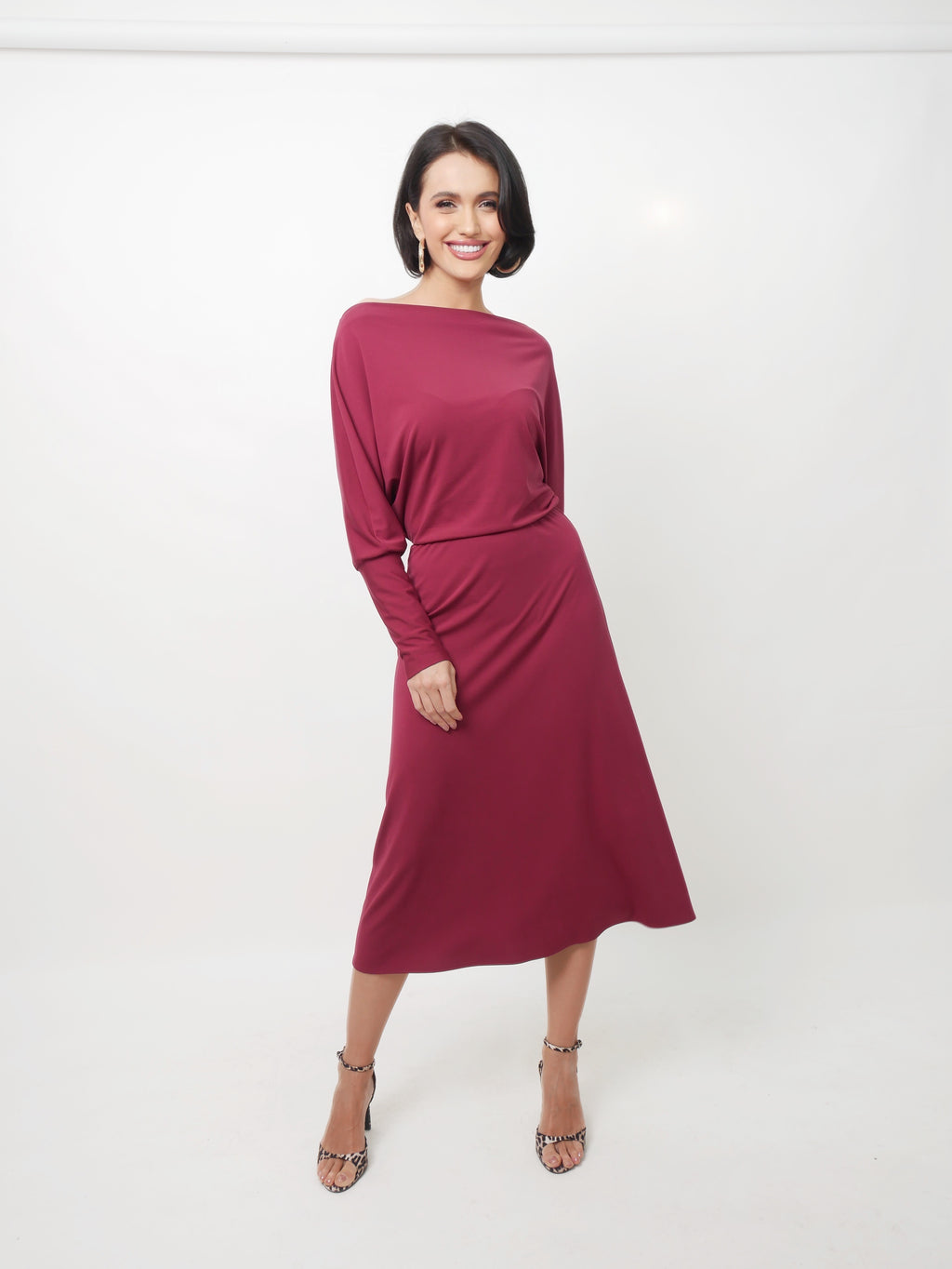 Šaty "Lana" bordo