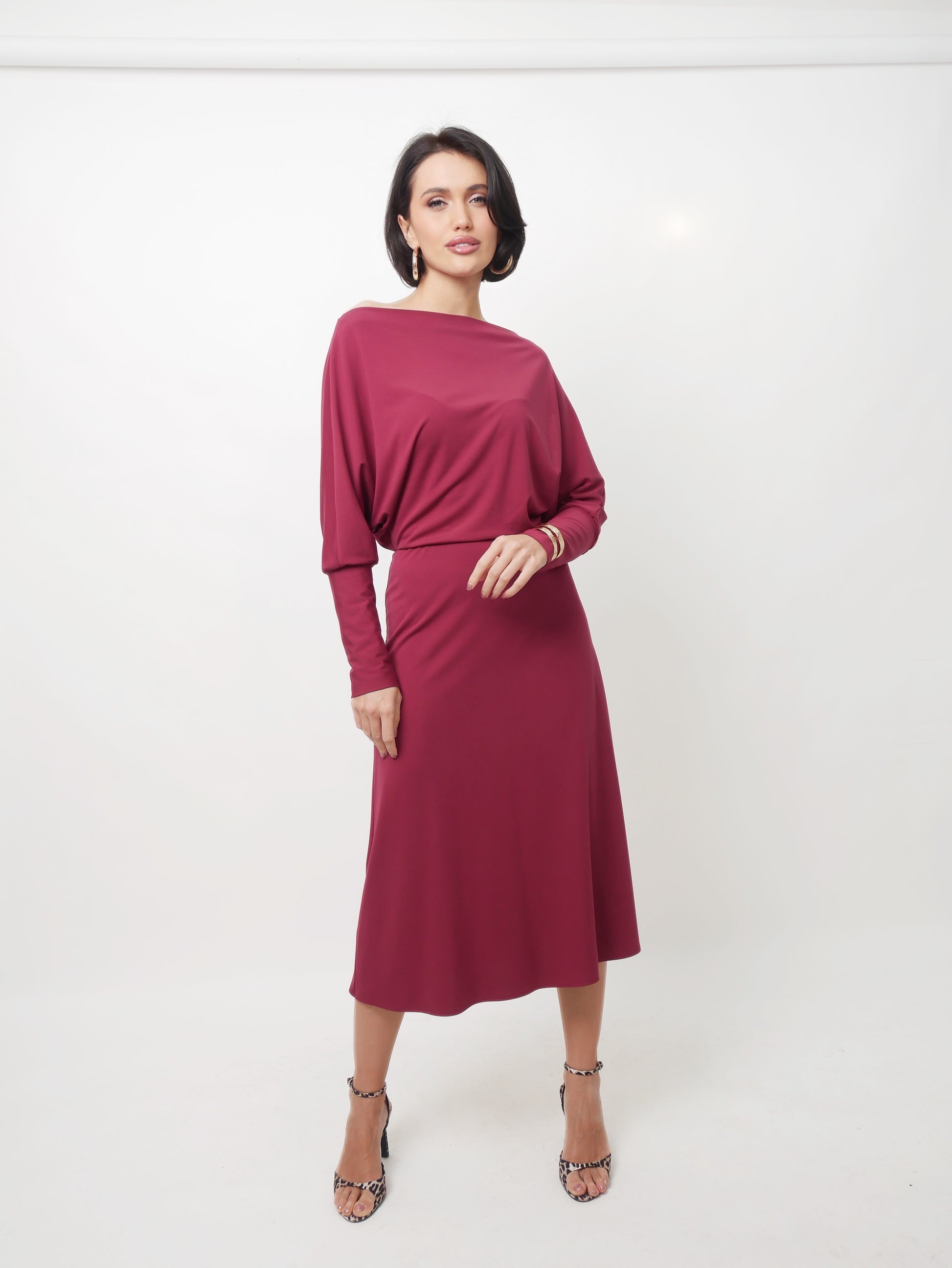 Šaty "Lana" bordo