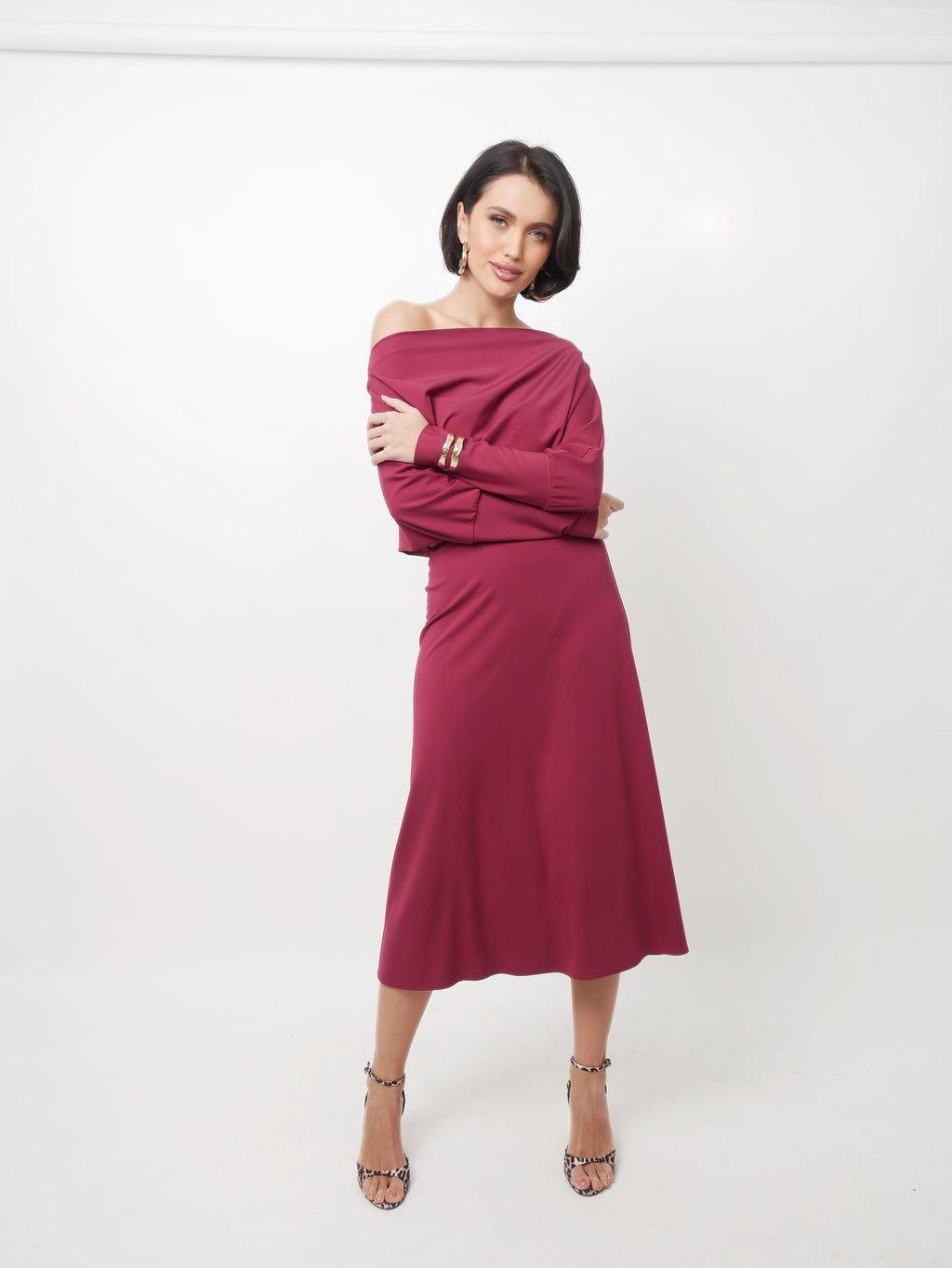 Šaty "Lana" bordo