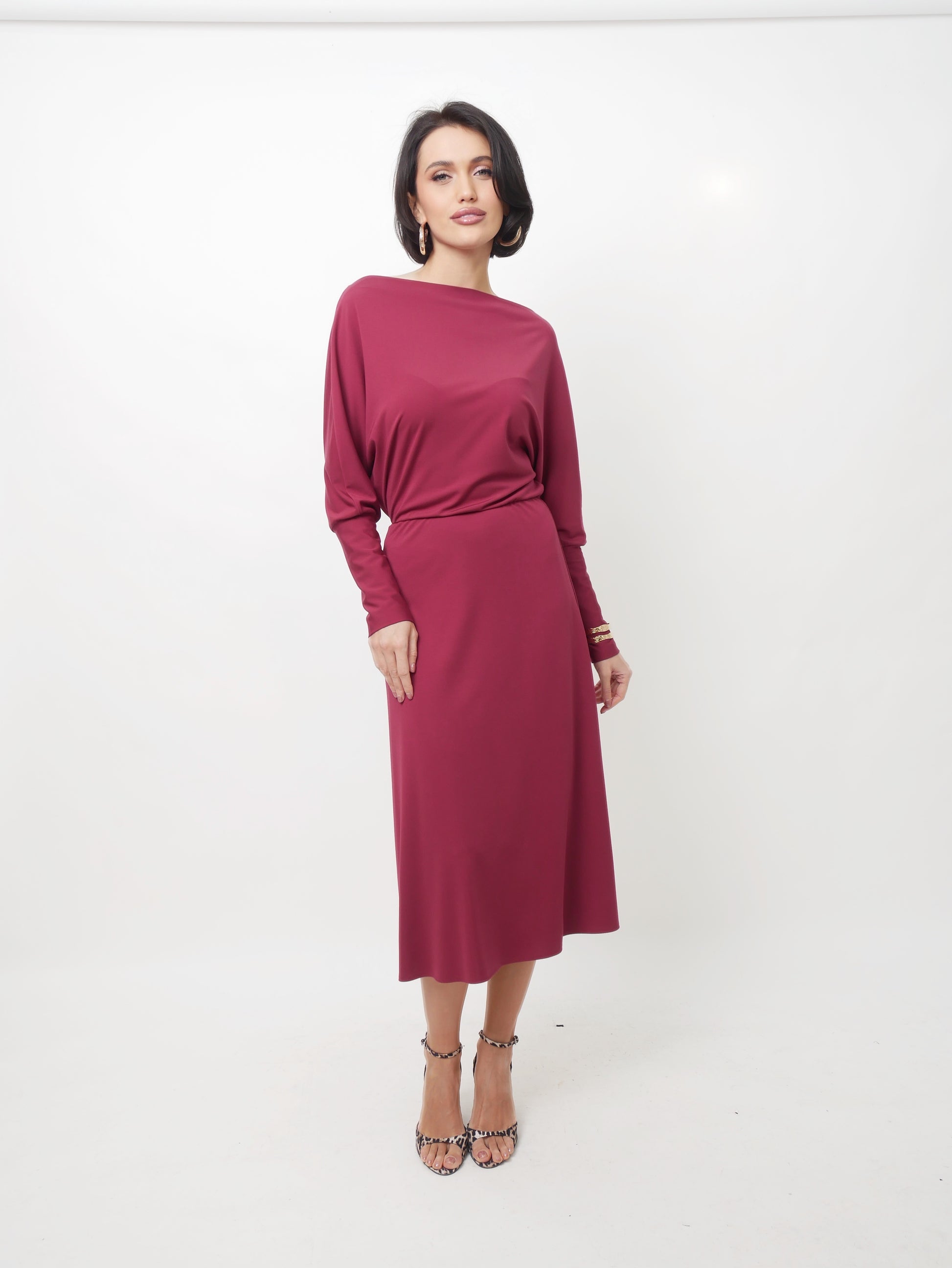 Šaty "Lana" bordo