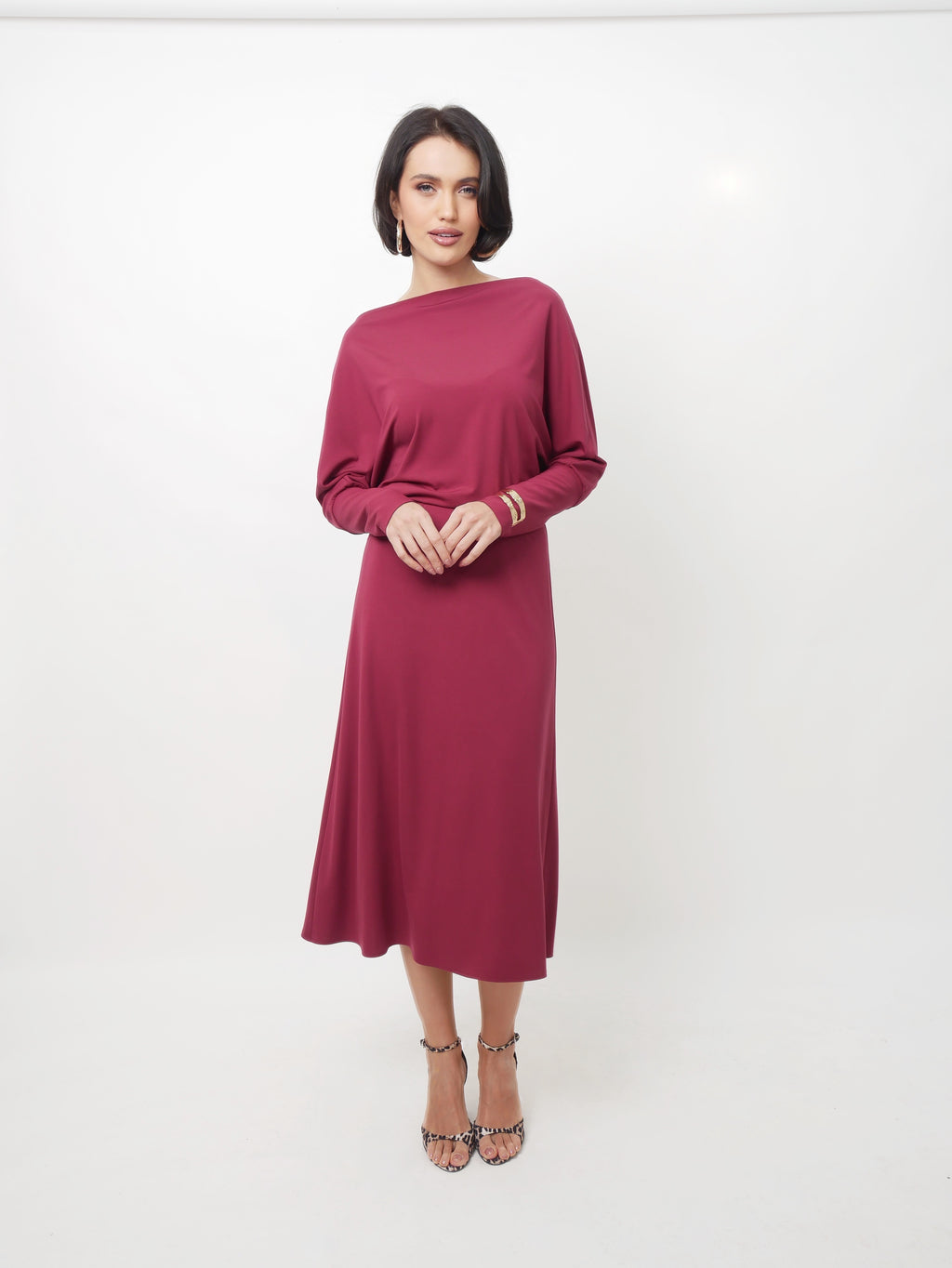 Šaty "Lana" bordo