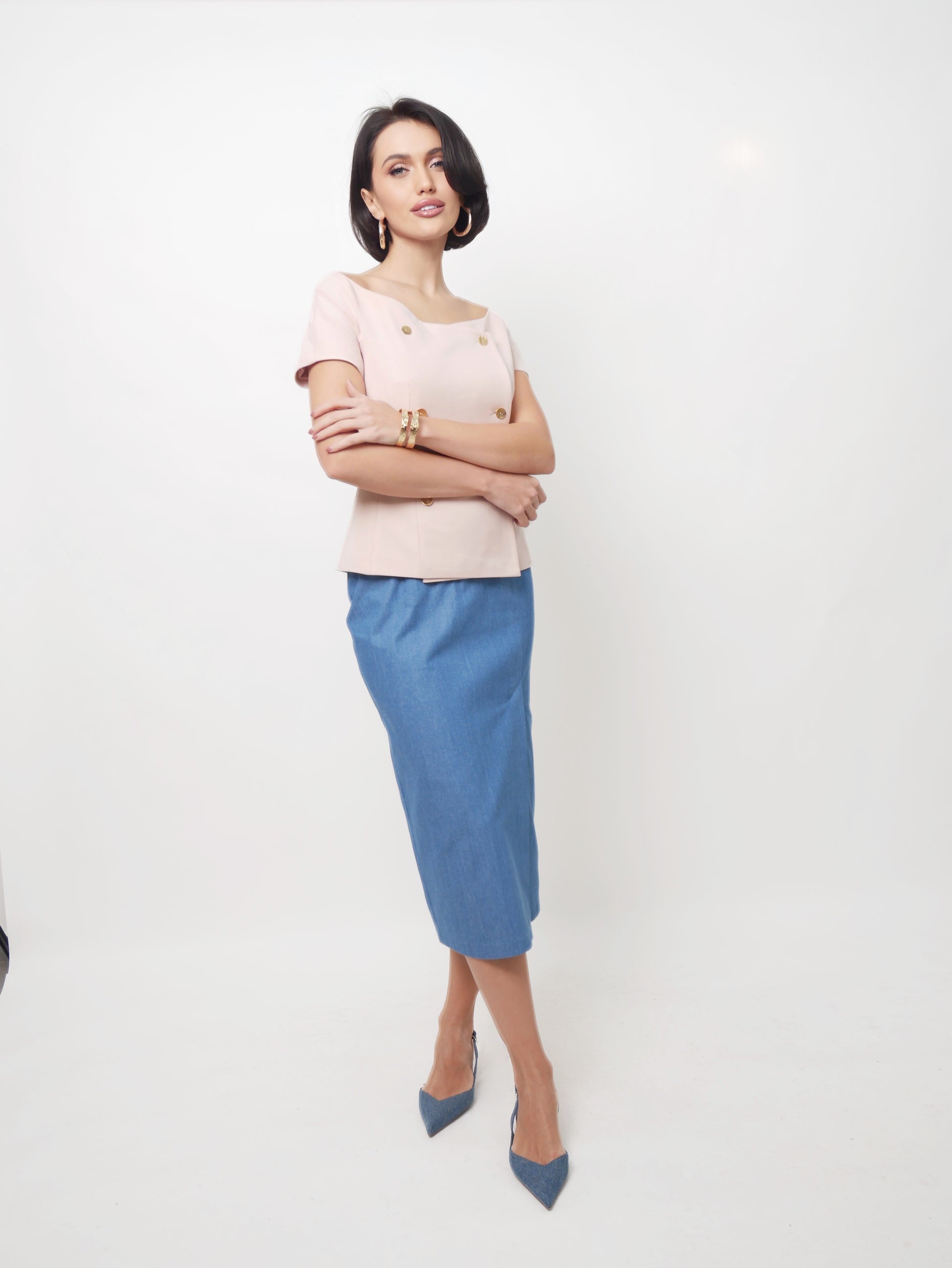 Top "Jaklin" pastel pink