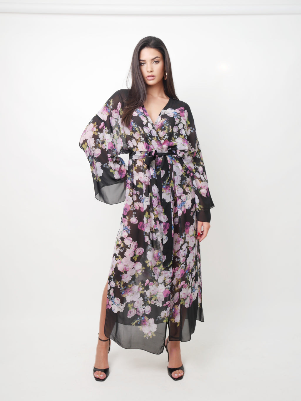 Přehoz "Kimono" violete