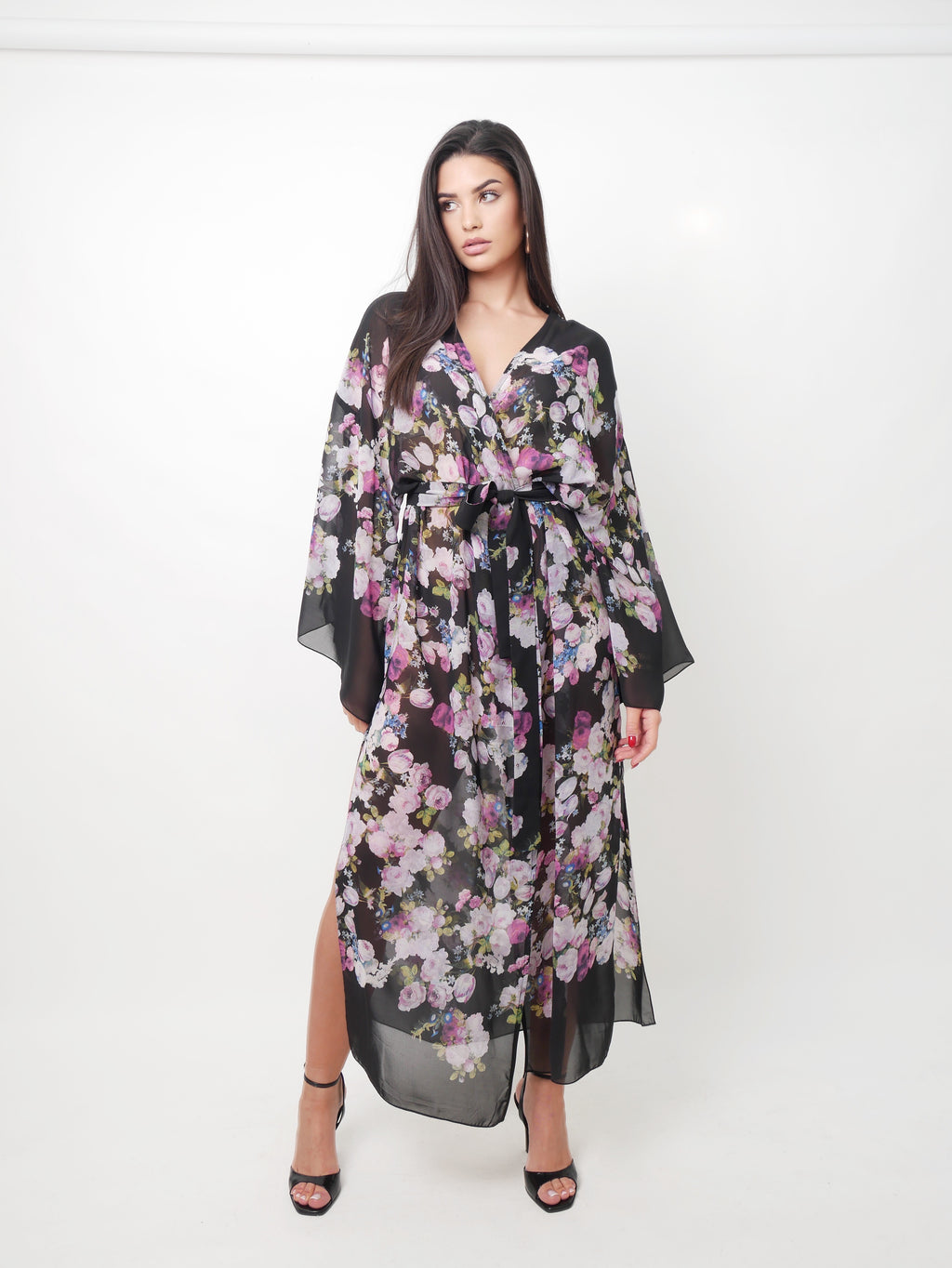 Přehoz "Kimono" violete