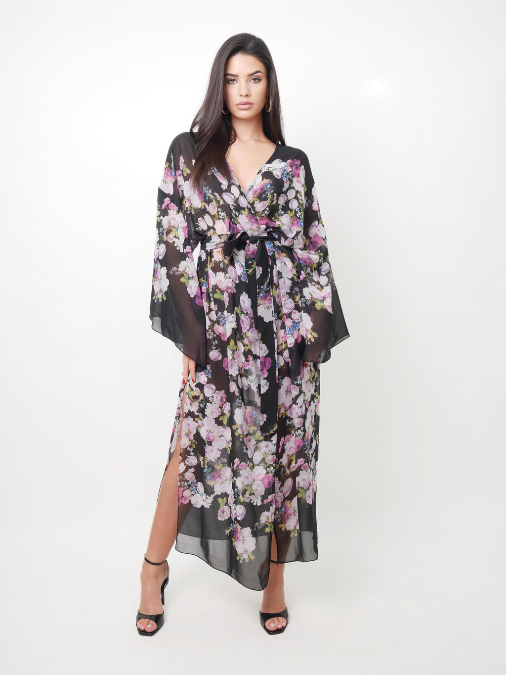 Přehoz "Kimono" violete