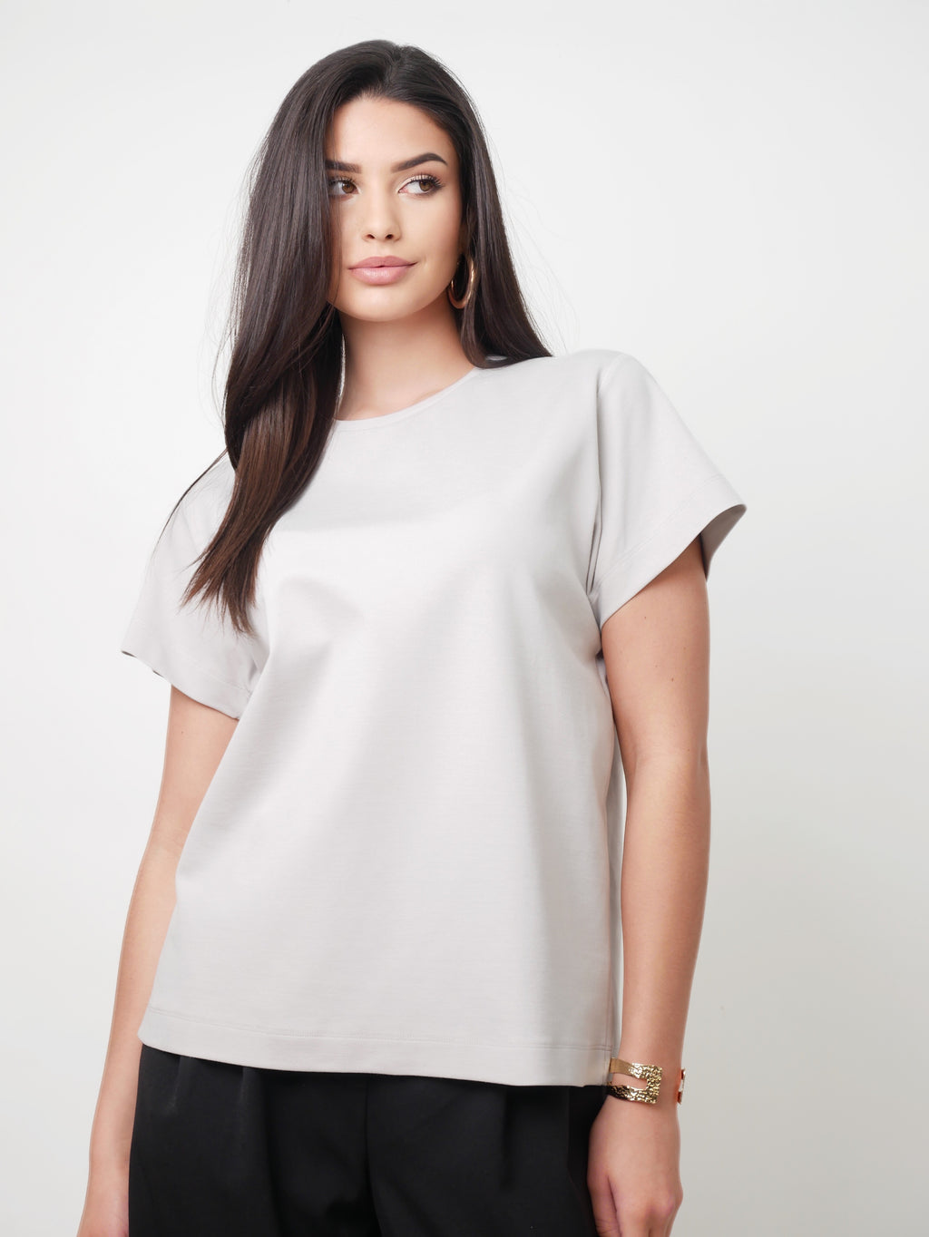 Tričko "Light Basic" silver