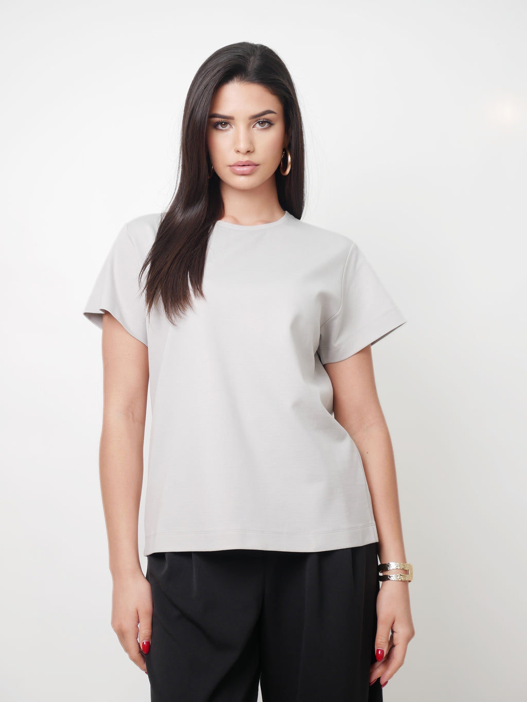 Tričko "Light Basic" silver