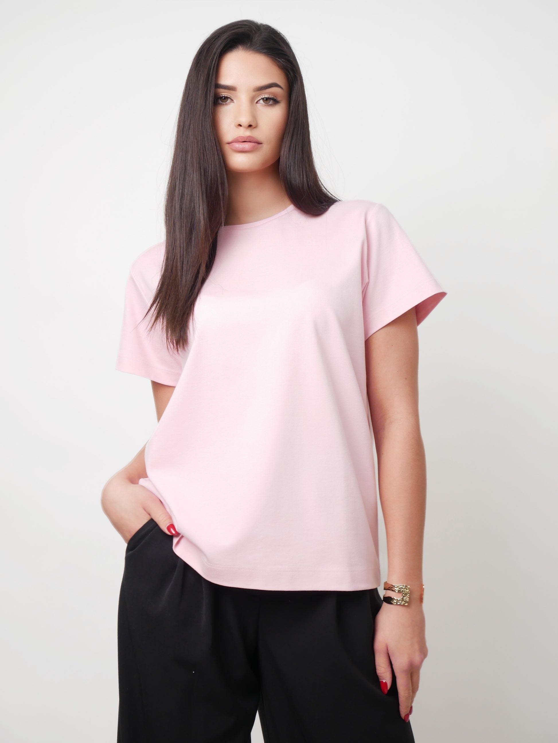 Tričko "Basic" baby pink