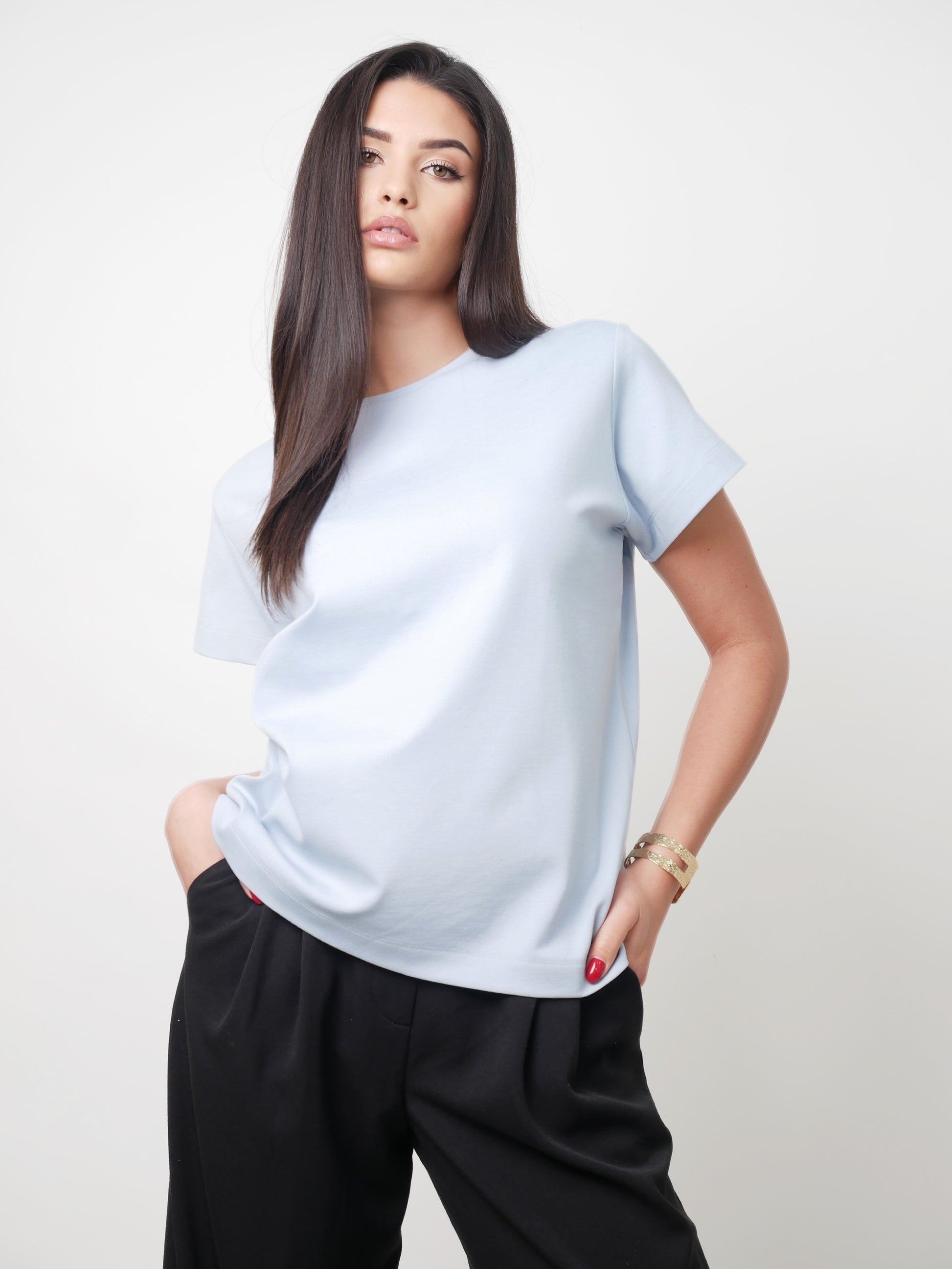 Tričko "Light Basic" baby blue