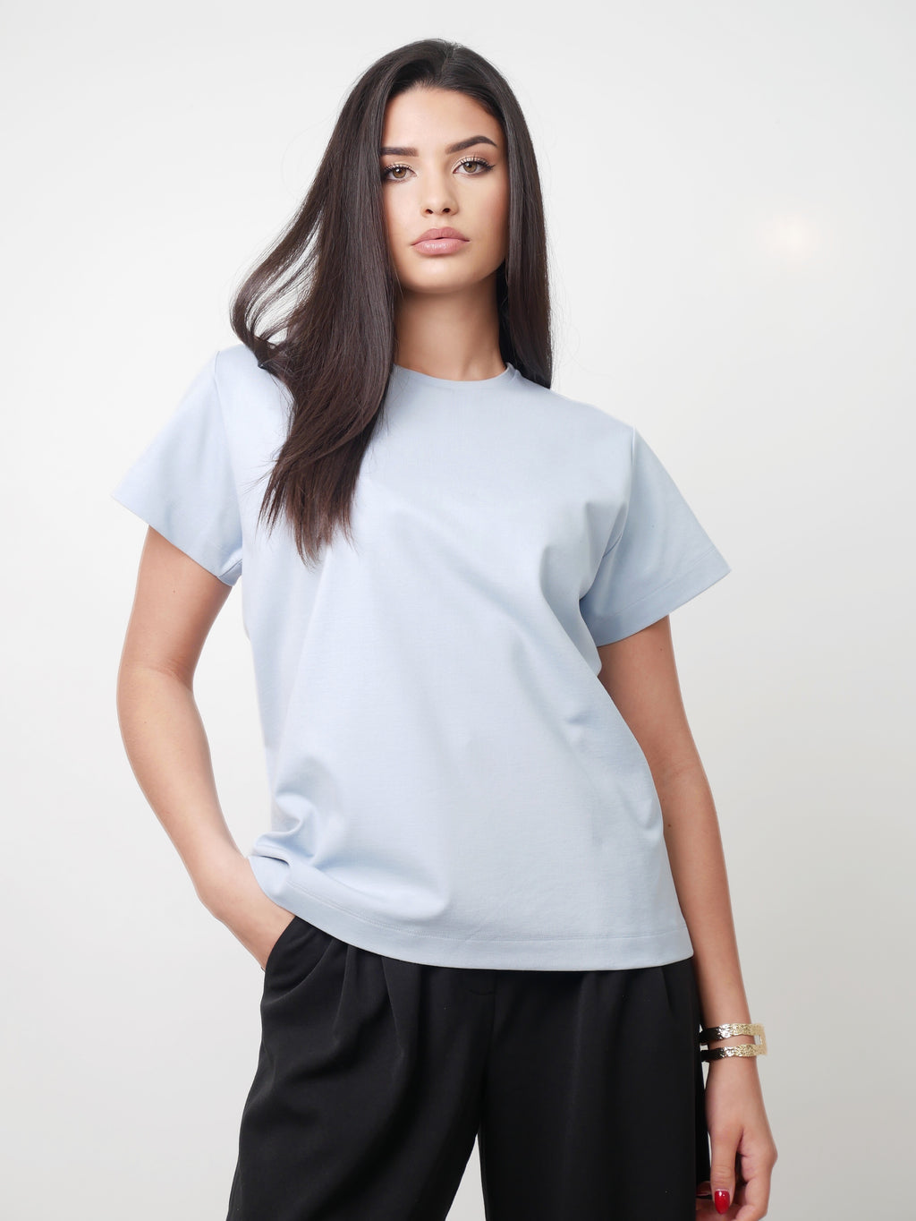 Tričko "Light Basic" baby blue