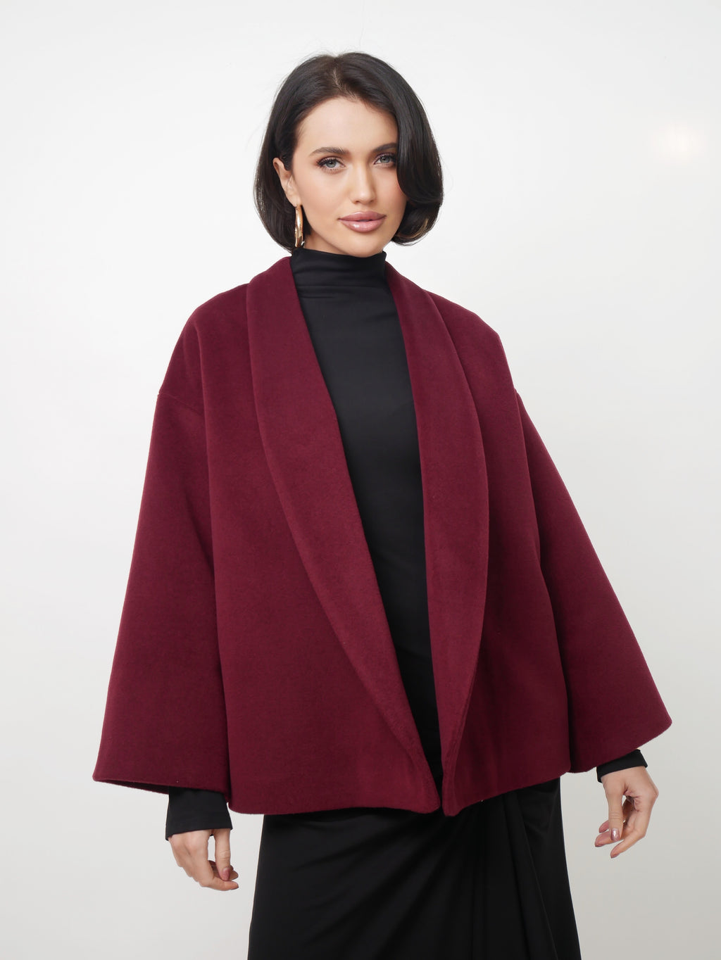 Kabát "Kimono" bordo