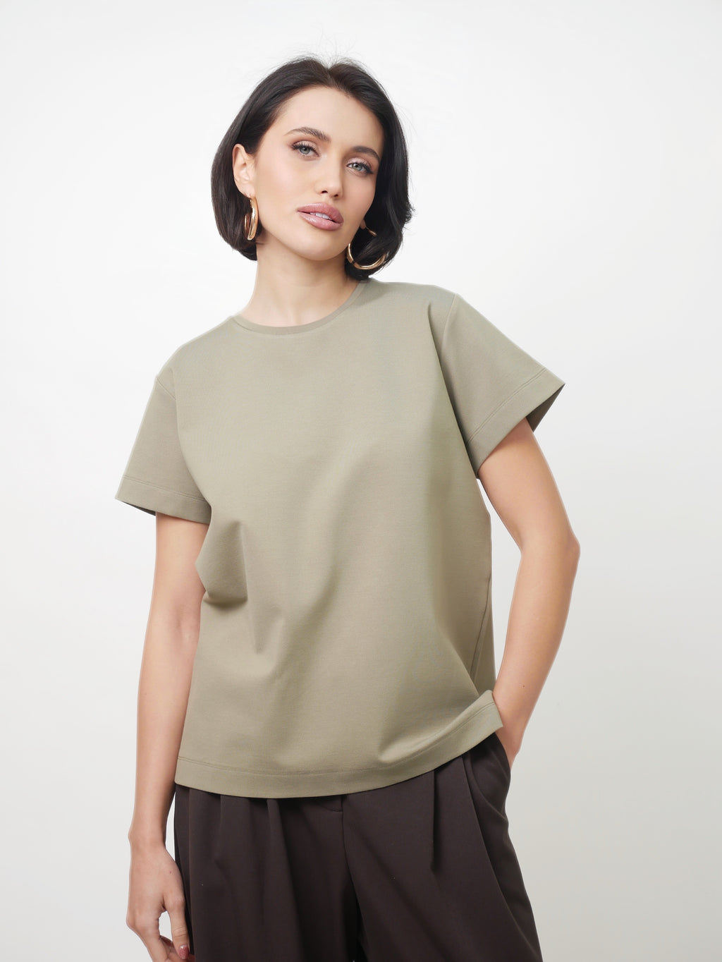 Tričko "Light Basic" khaki