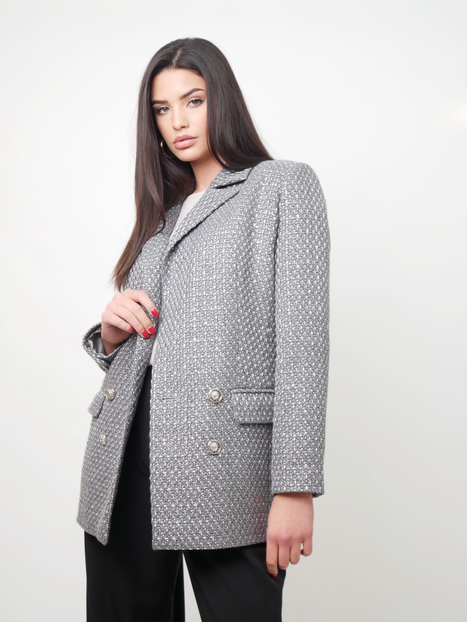 Tvídové sako "Klasik" grey