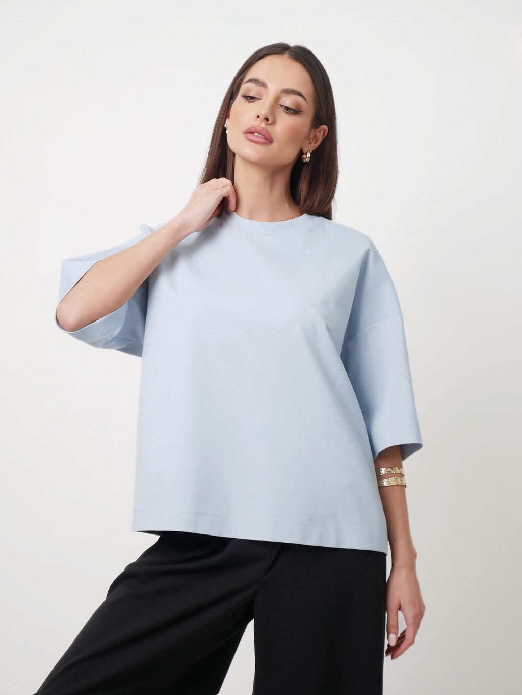 Oversized T-shirt baby blue