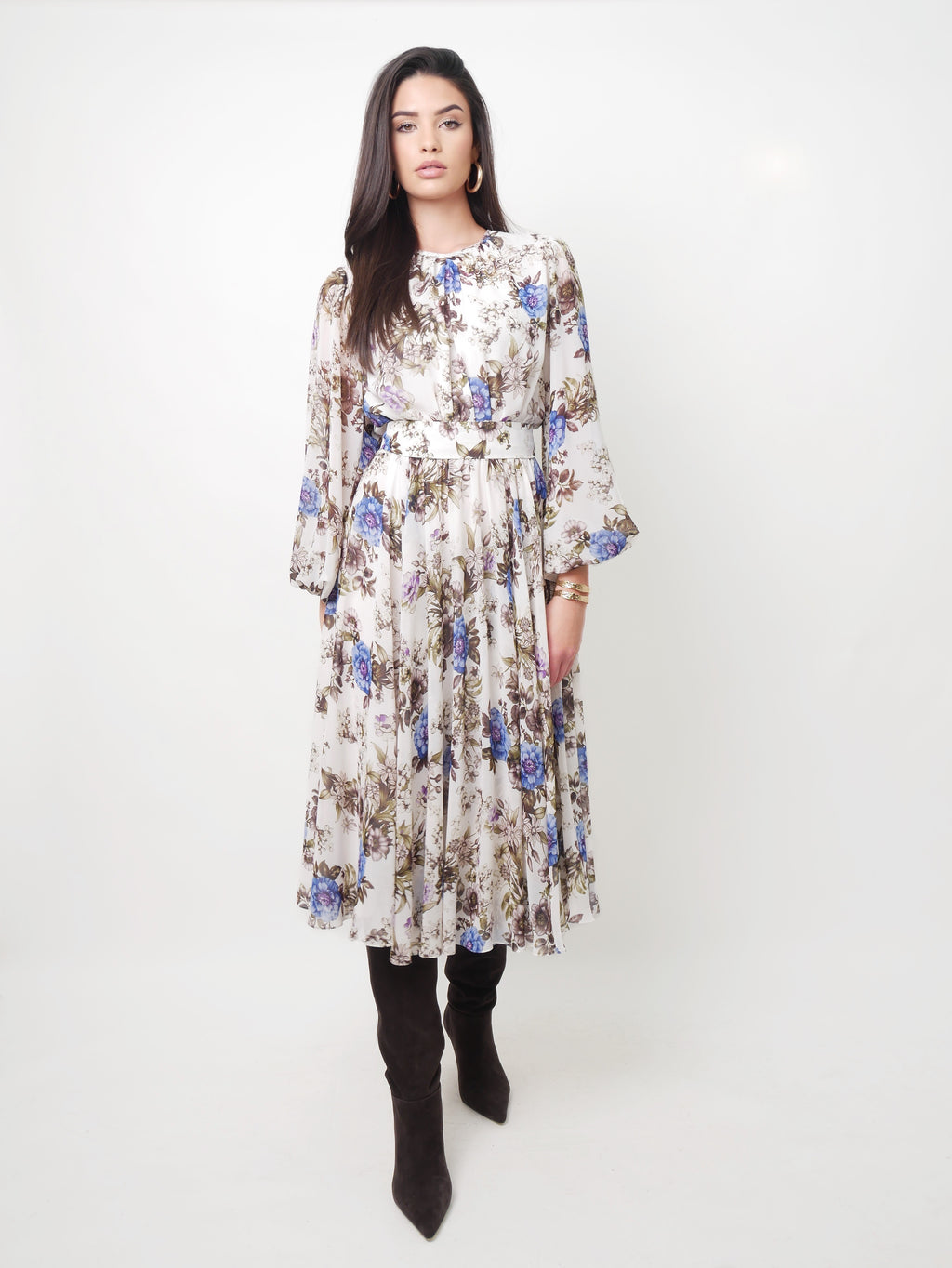 Šaty "Blue flowers"