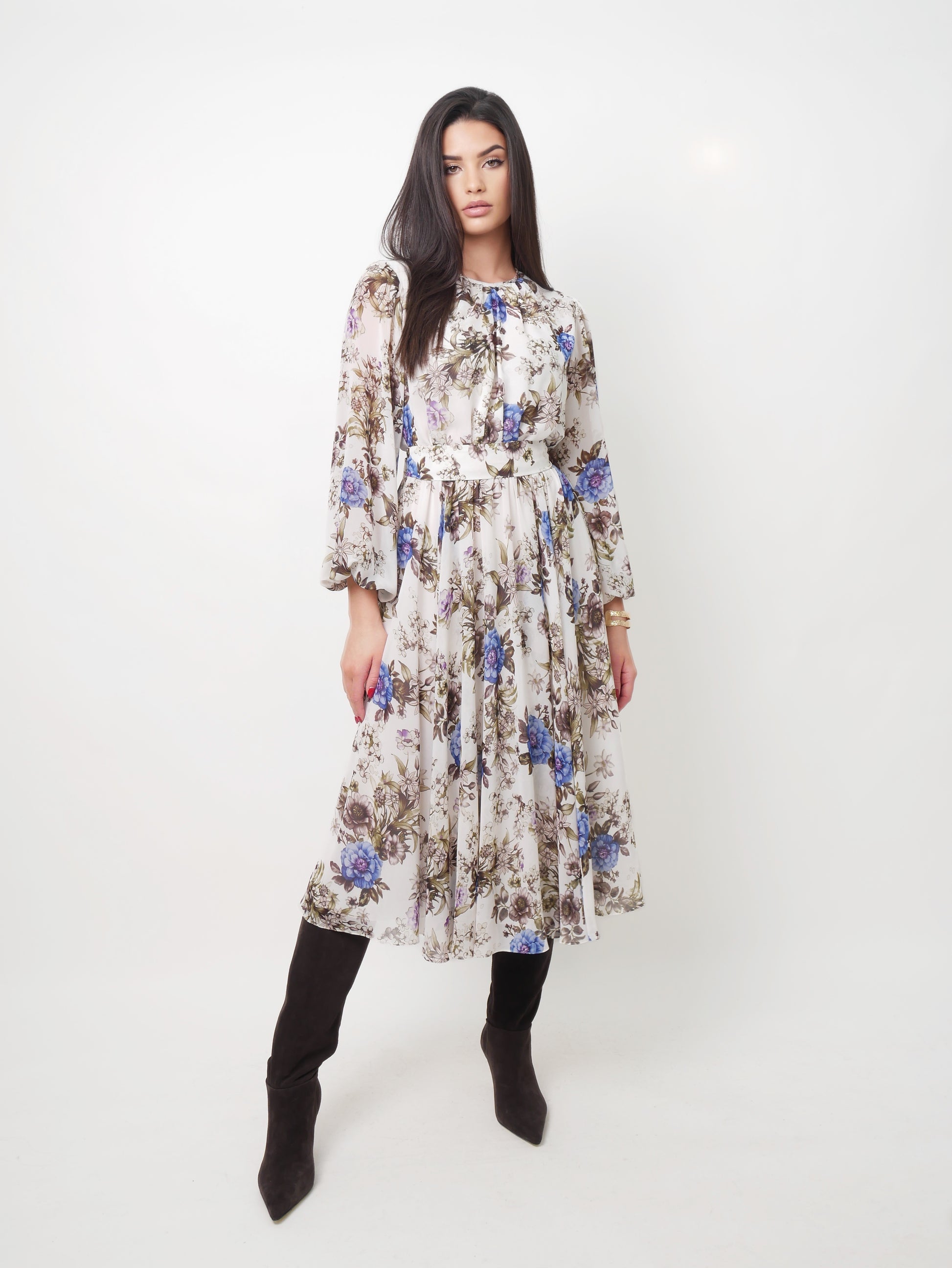 Šaty "Blue flowers"