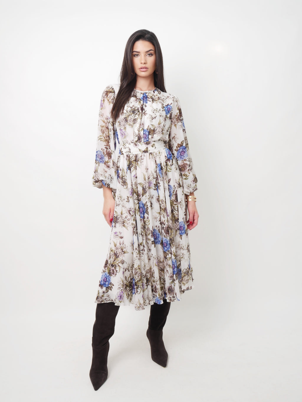 Šaty "Blue flowers"