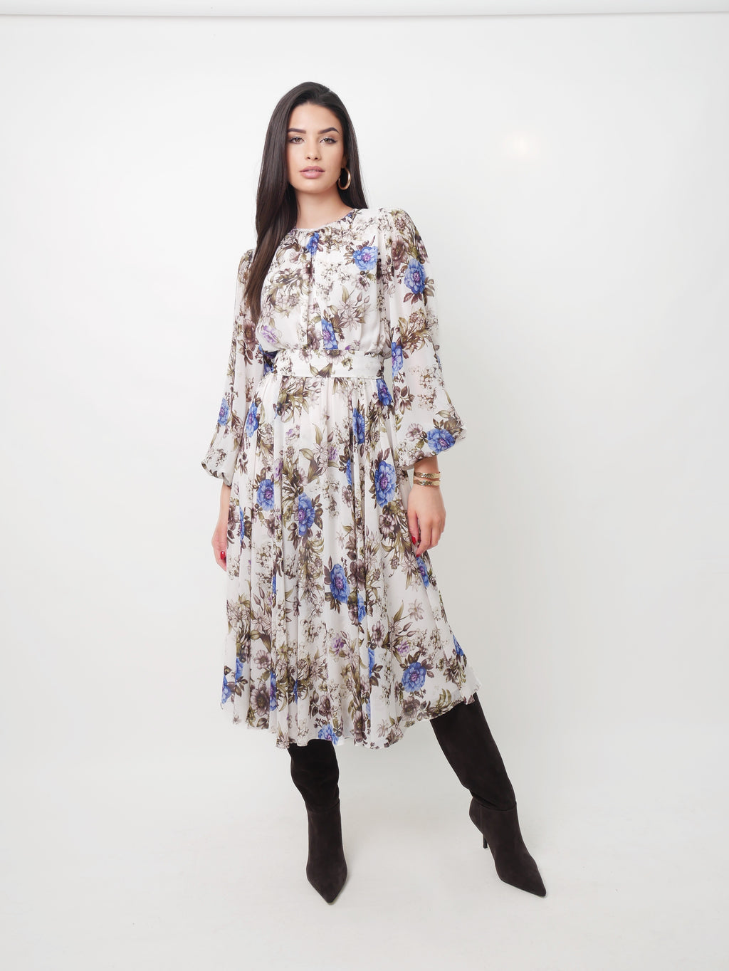 Šaty "Blue flowers"