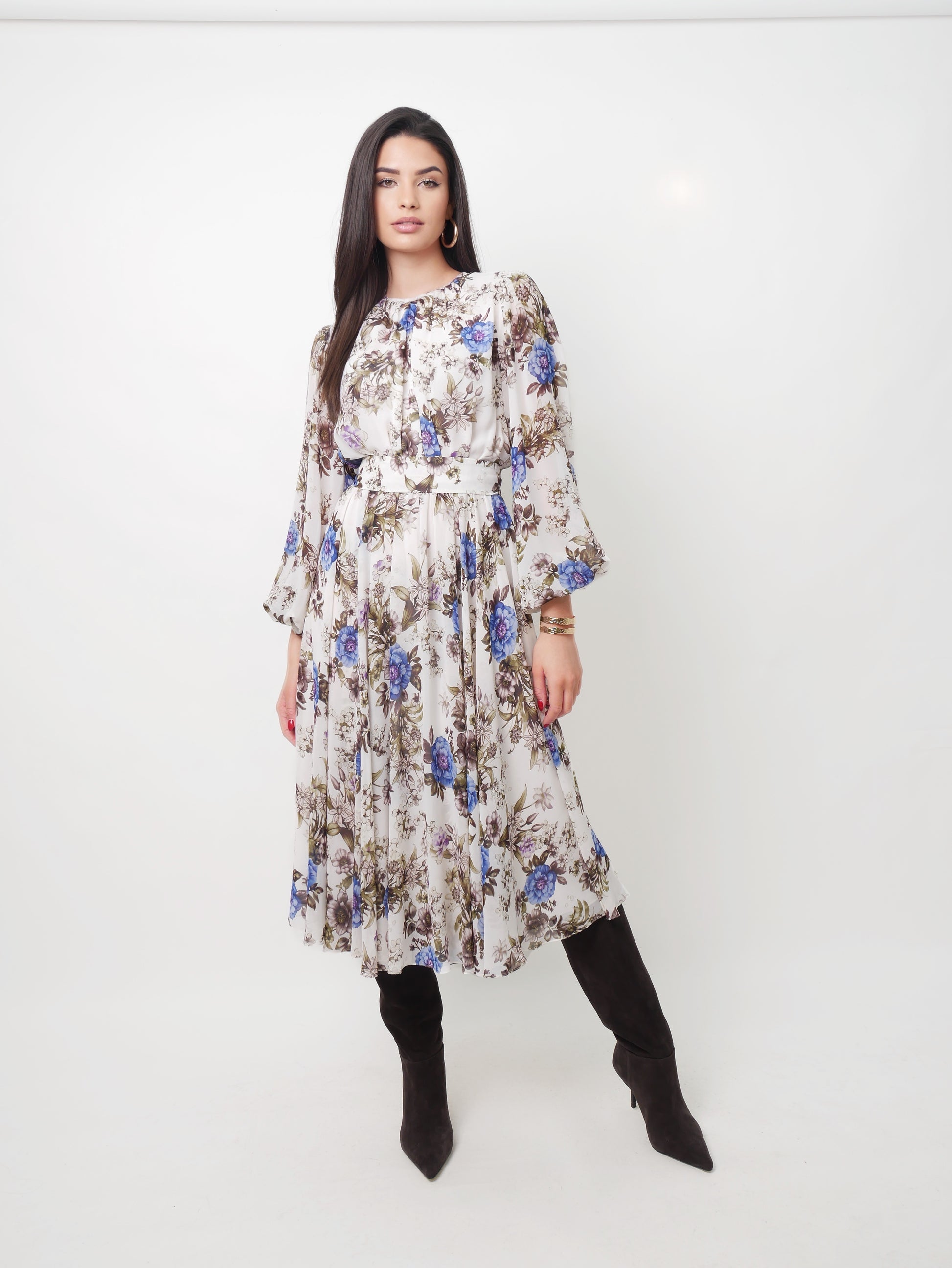 Šaty "Blue flowers"