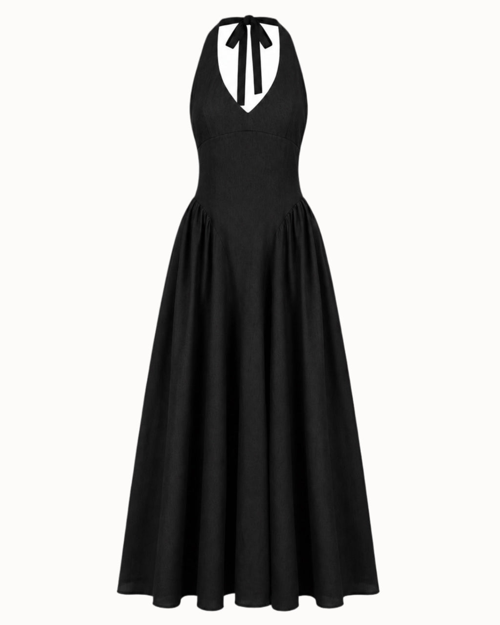 Šaty "Reign linen" black