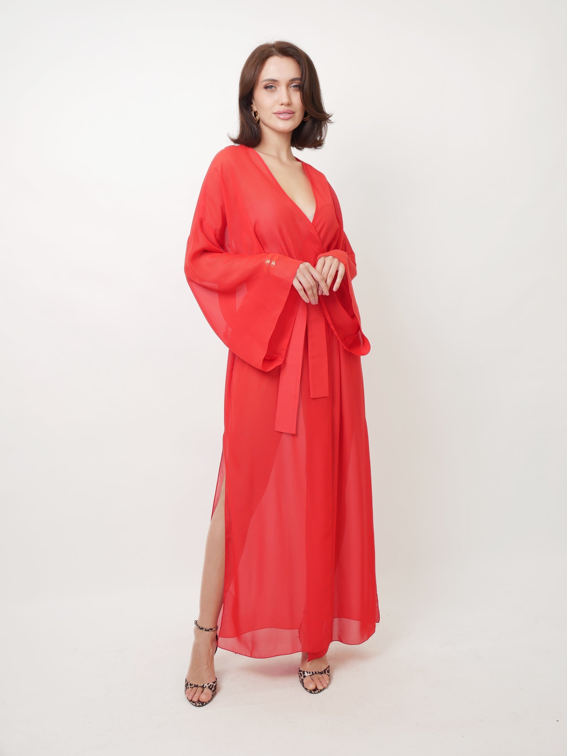 Přehoz "Kimono" Red