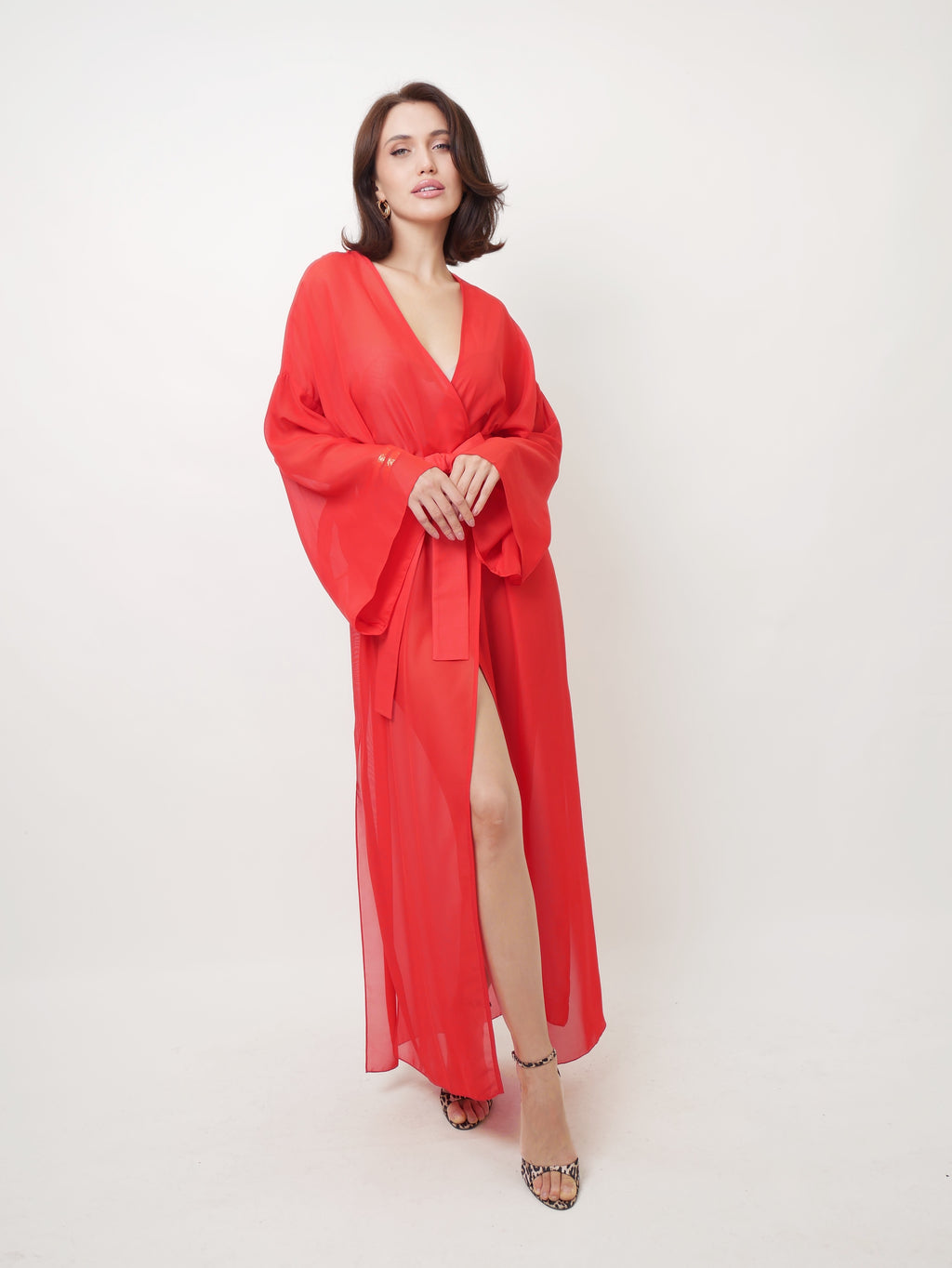 Přehoz "Kimono" Red