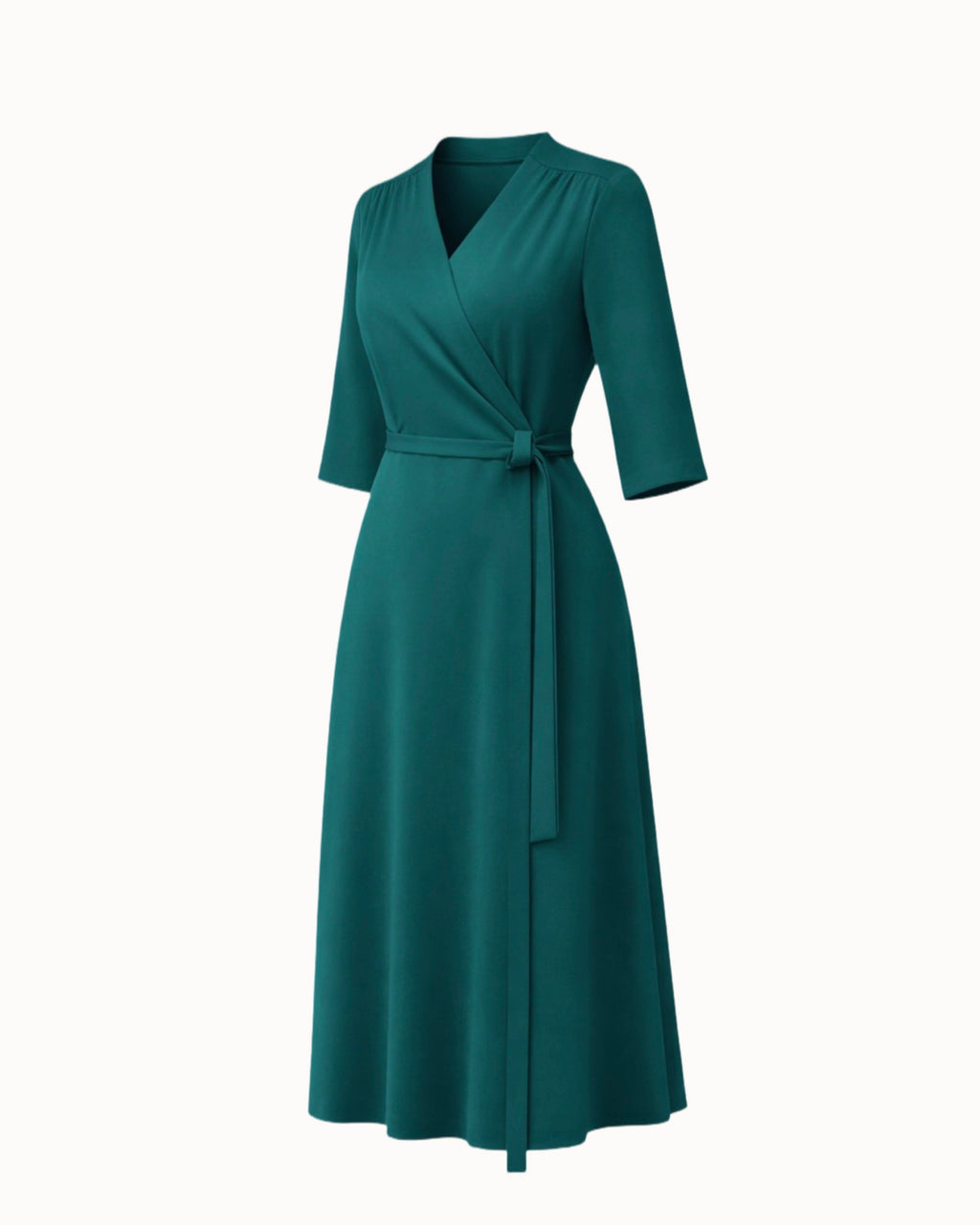 Zavinovací šaty "Sati" deep green