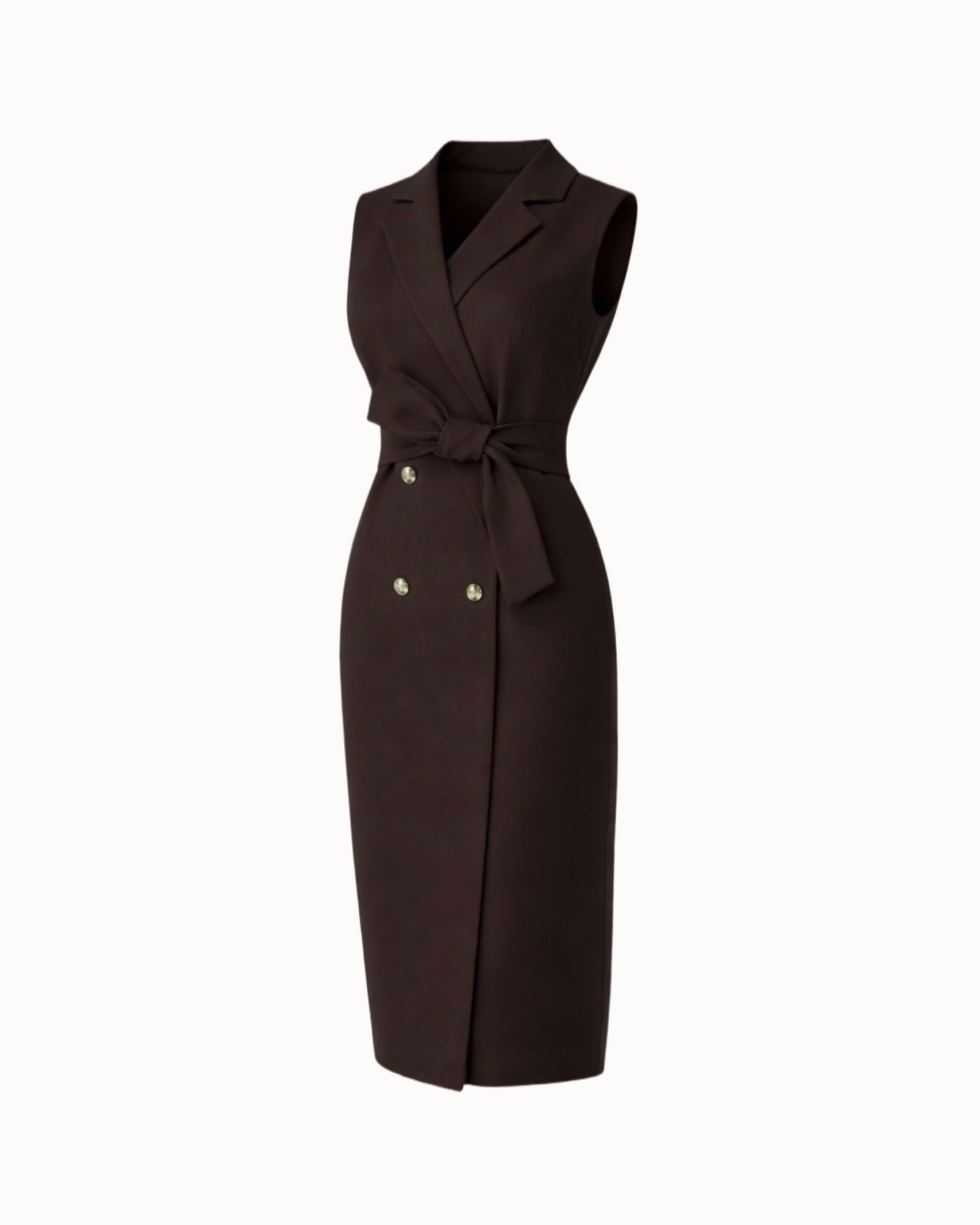 Šaty "Vest" dark chocolate