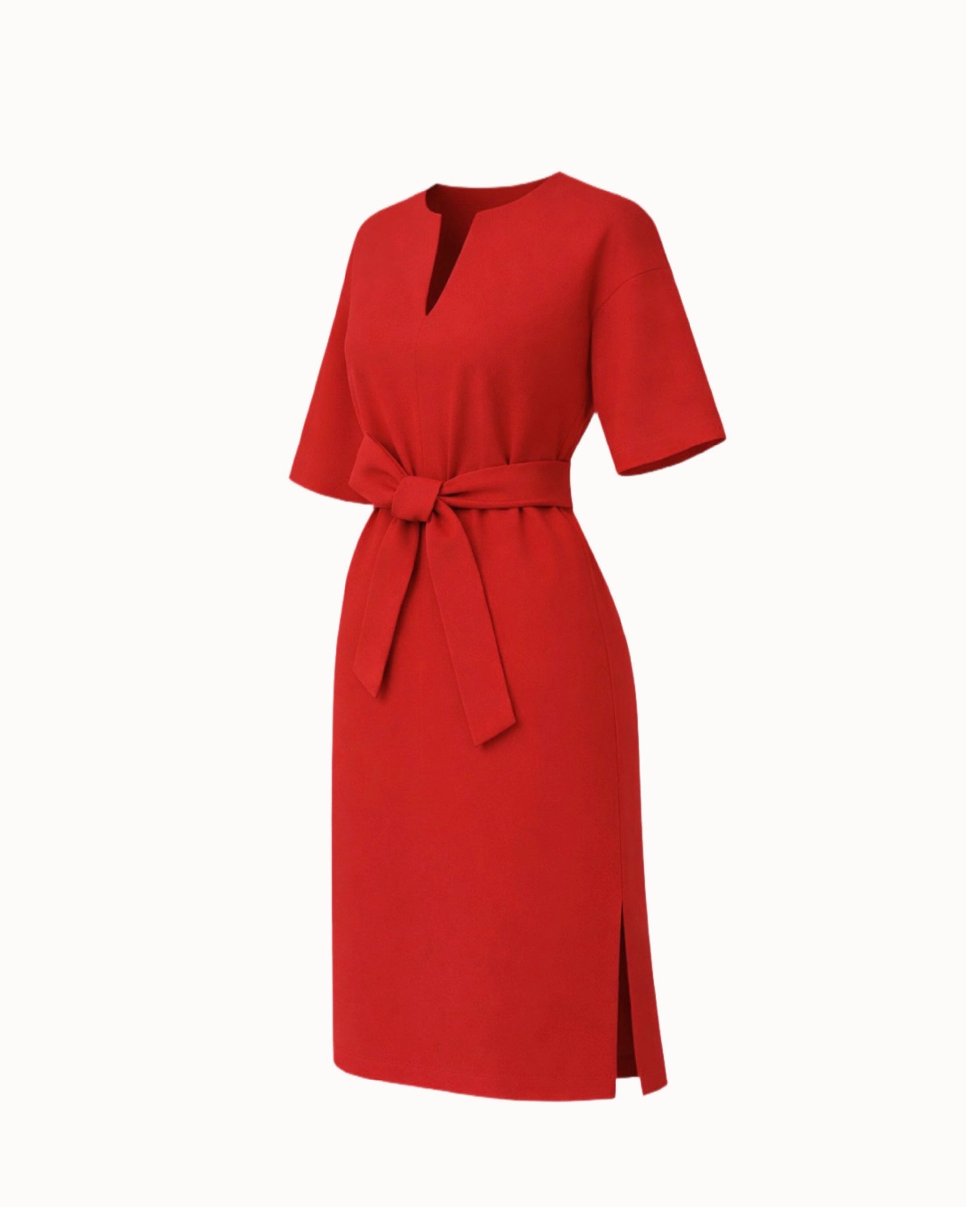 Šaty "Basic Lím" deep red