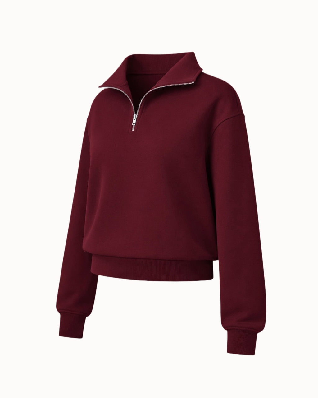 Mikina se zipem bordo