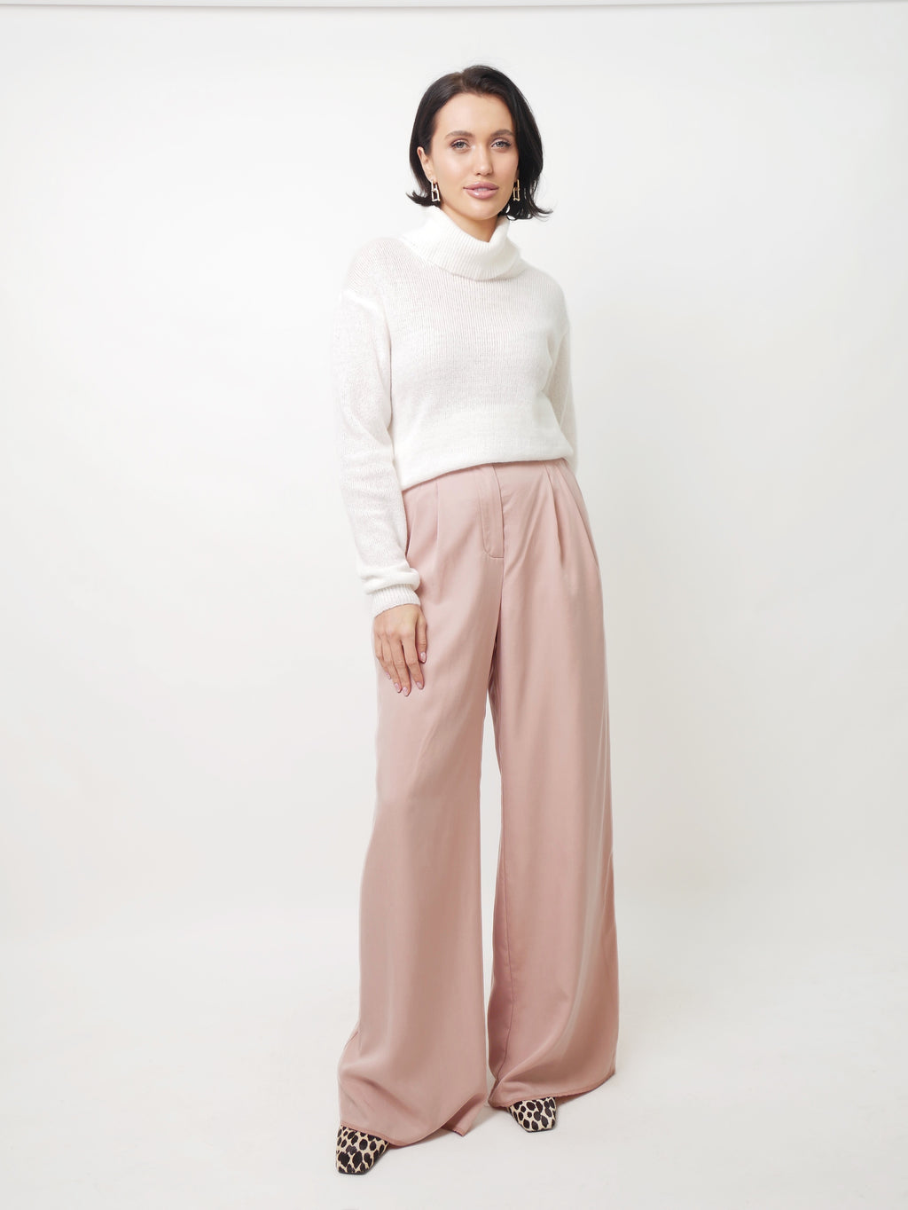 Kalhoty "Tencel" old pink